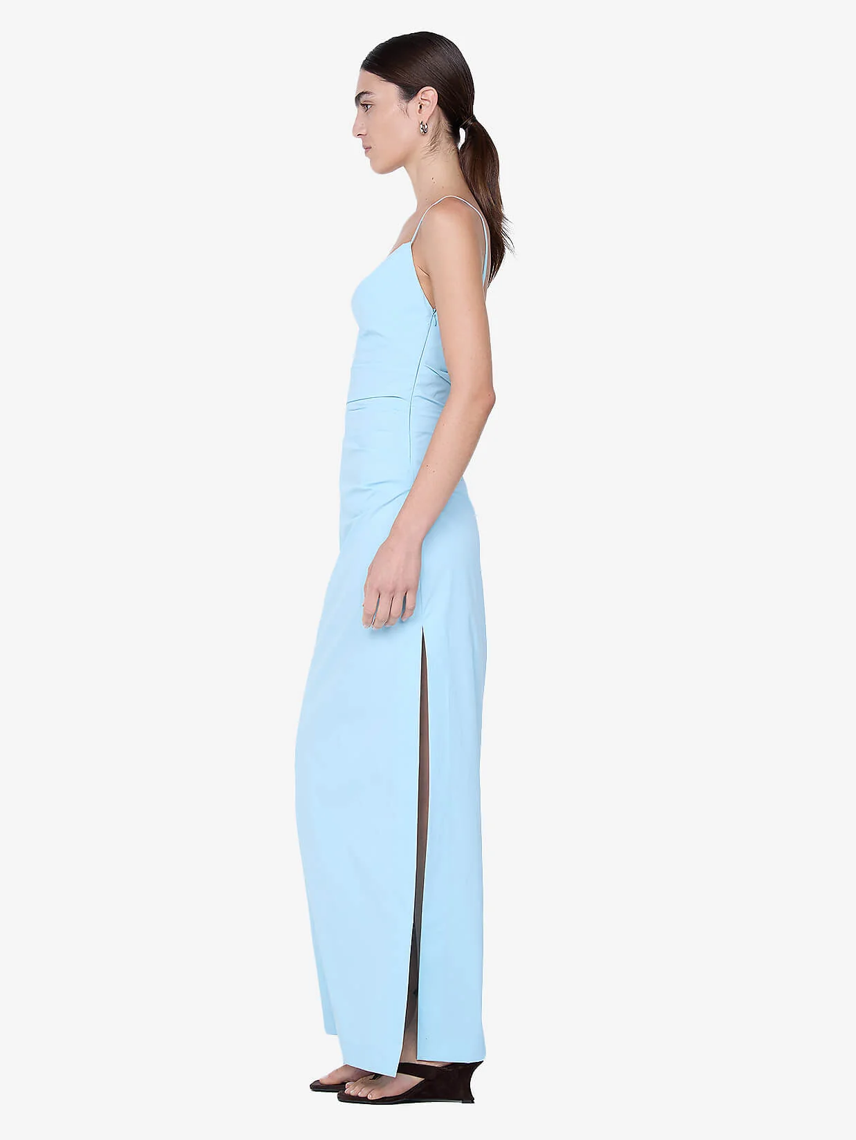 LYANA COWL NECK MAXI DRESS - SKY BLUE - Image 2