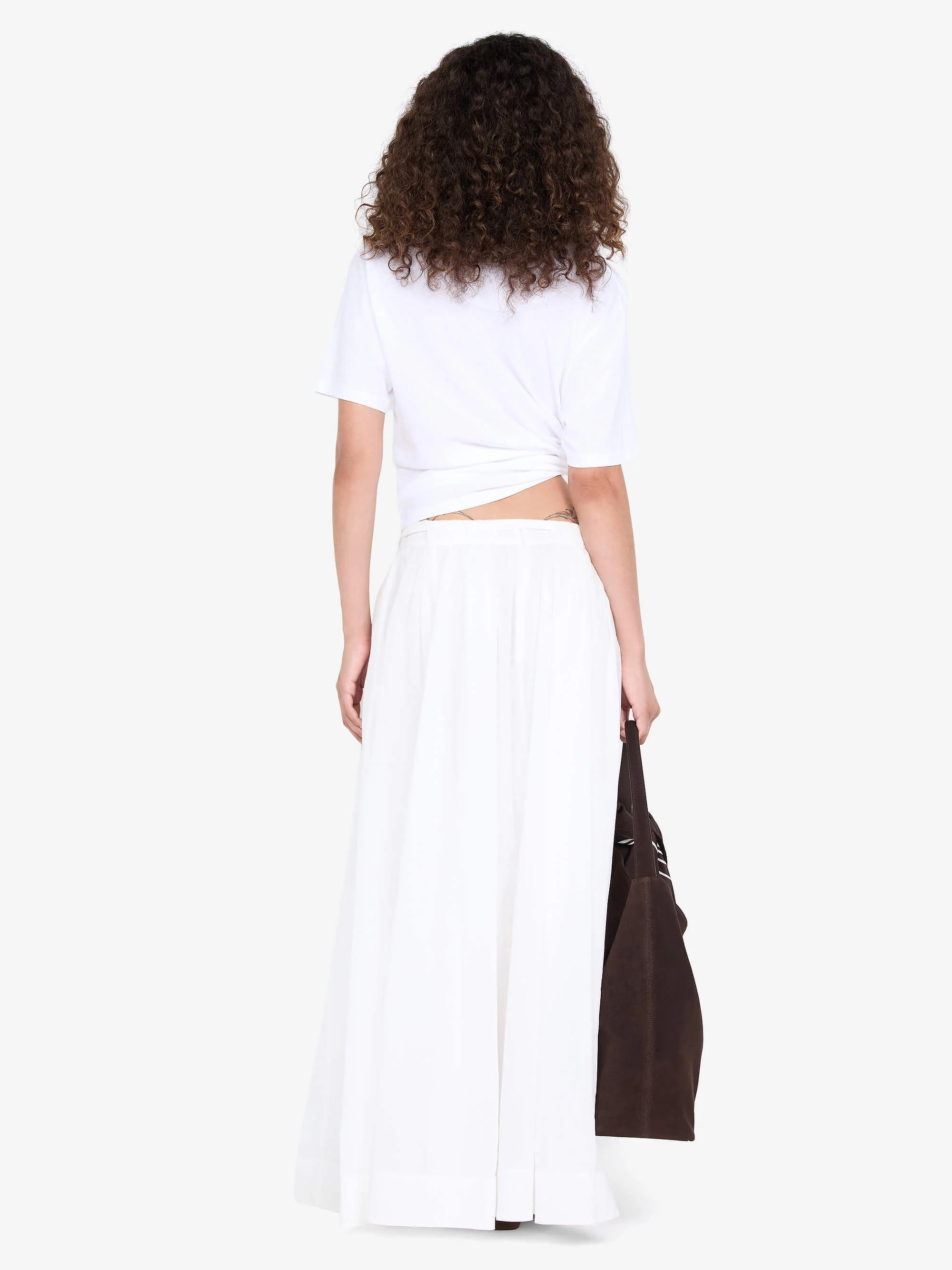 LYNNA MAXI SKIRT - WHITE - Image 4