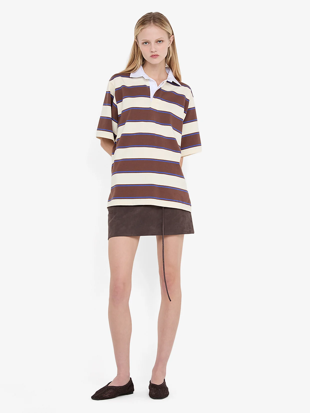 LYON MINI SKIRT - DARK CHOCOLATE - Image 2