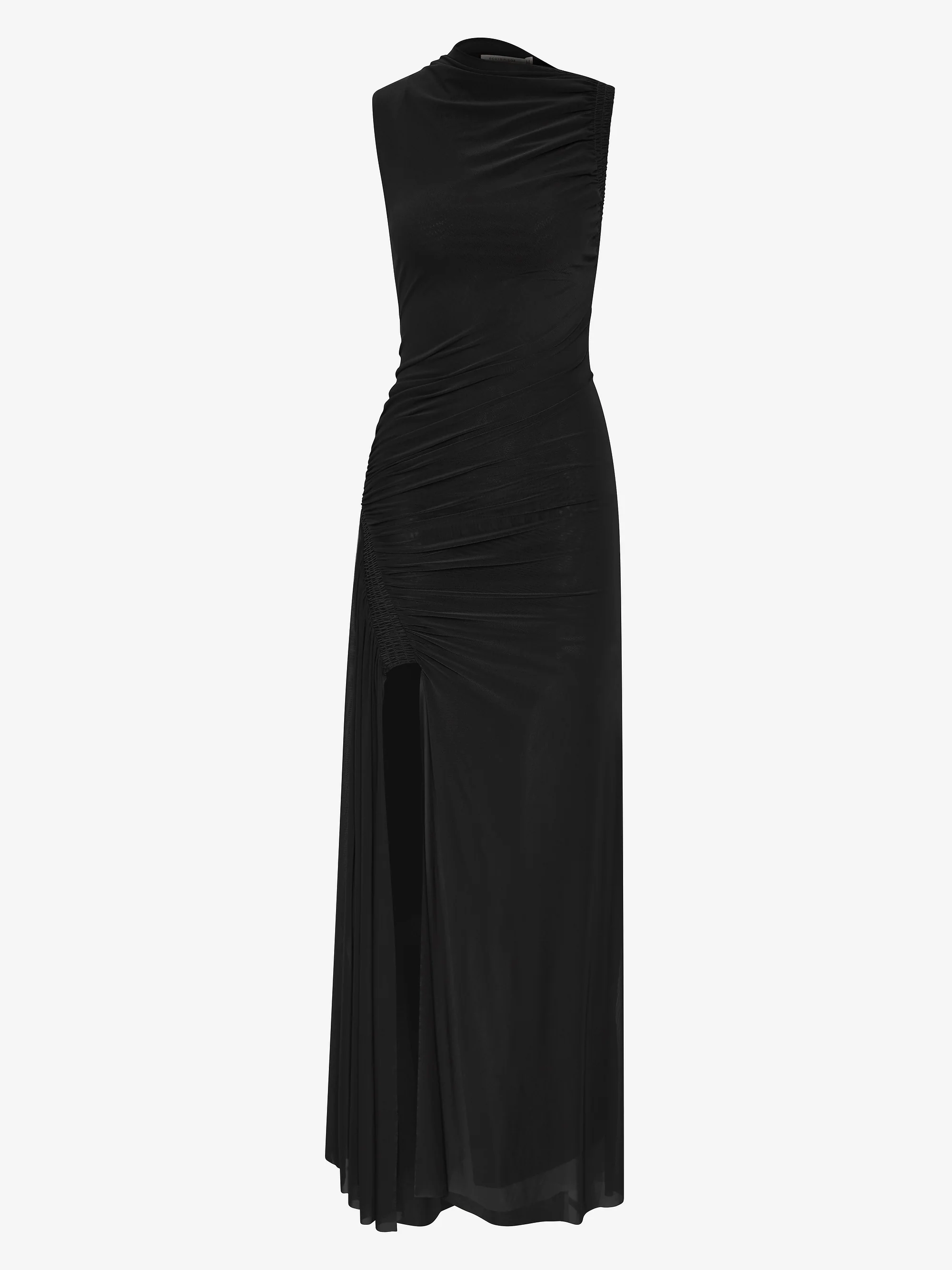MARABOU MAXI DRESS - BLACK - Image 5