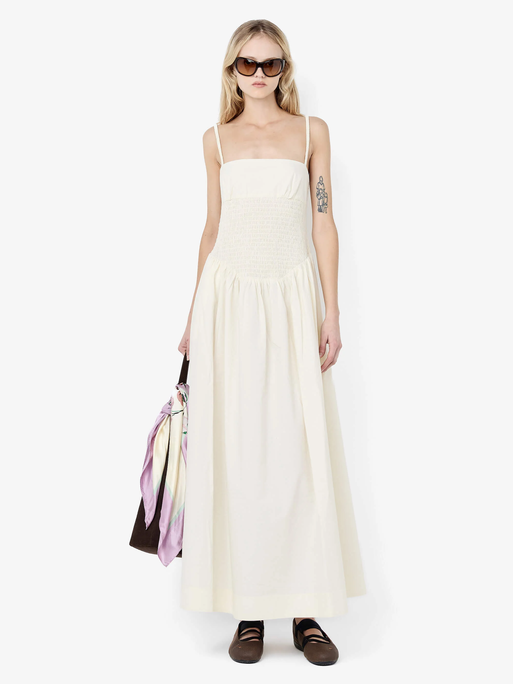 MARCELINE MAXI DRESS - CREAM - Image 4