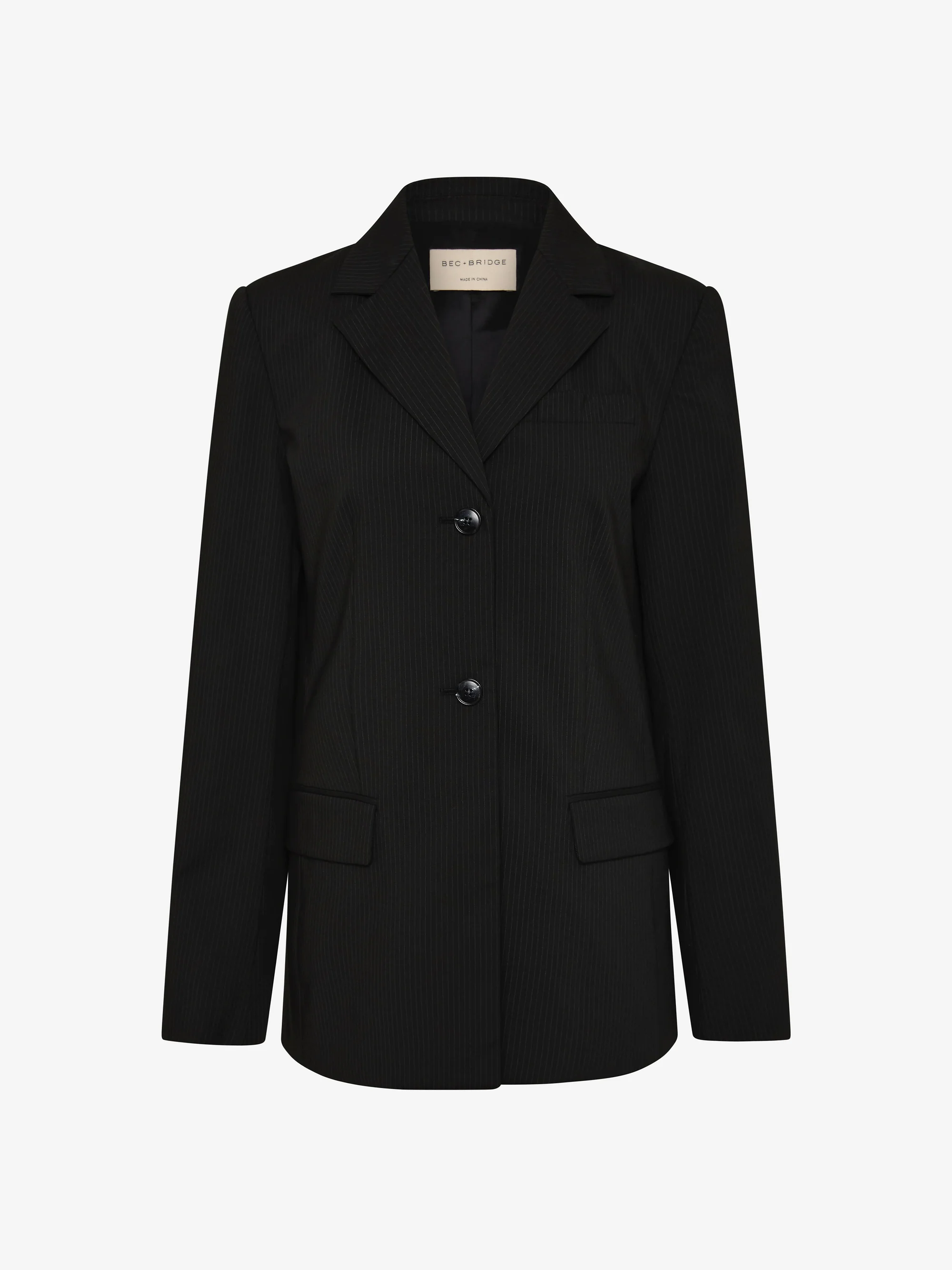 MARCELLI BLAZER  - BLACK/WHITE PINSTRIPE - Image 6