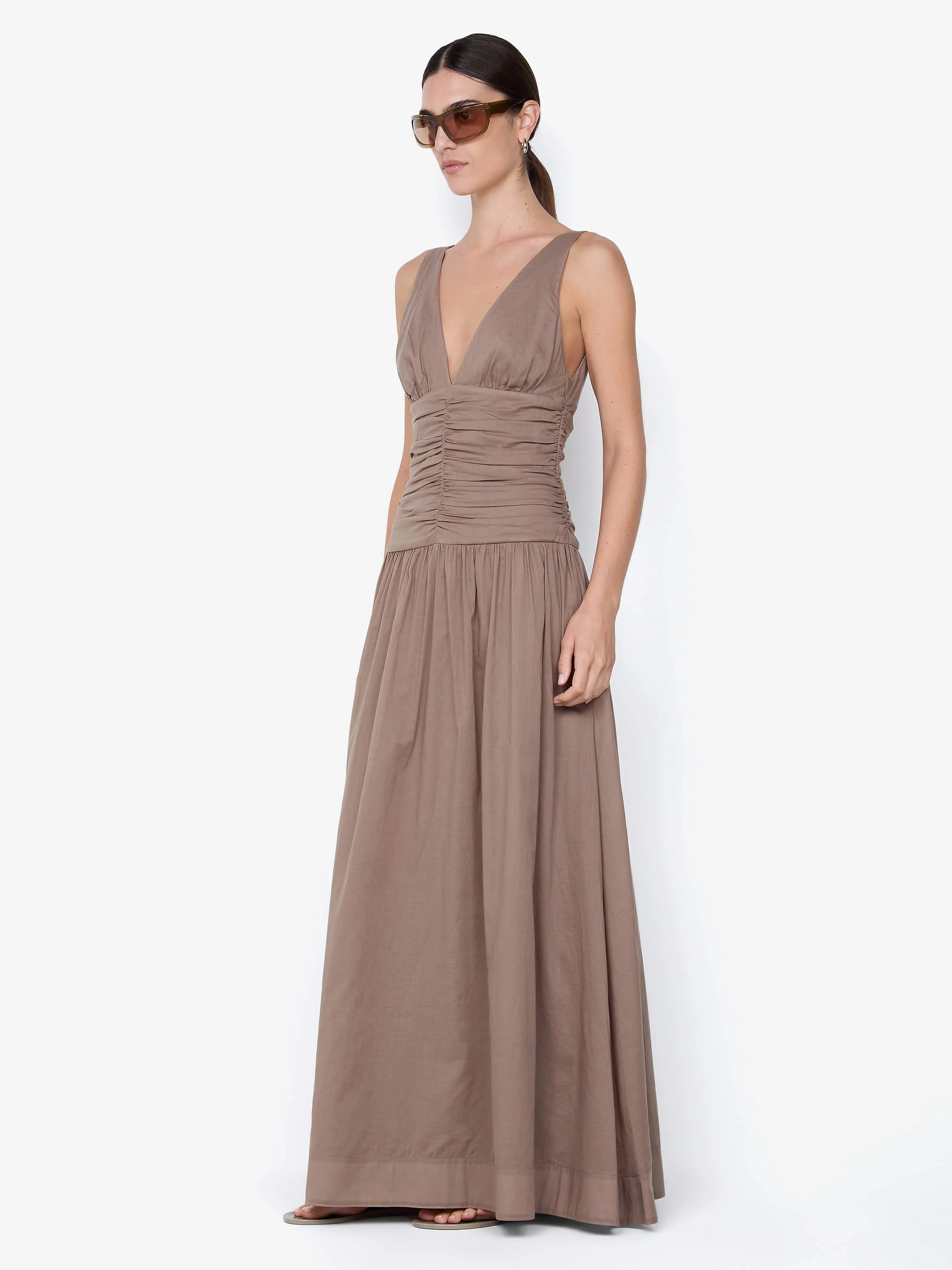 MARLOWE MAXI DRESS - TAUPE