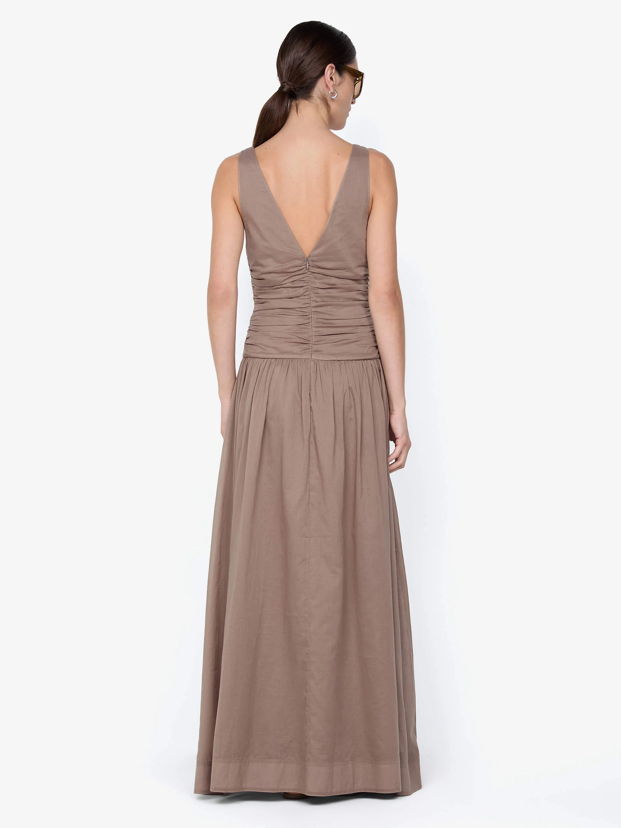 MARLOWE MAXI DRESS - TAUPE - Image 2