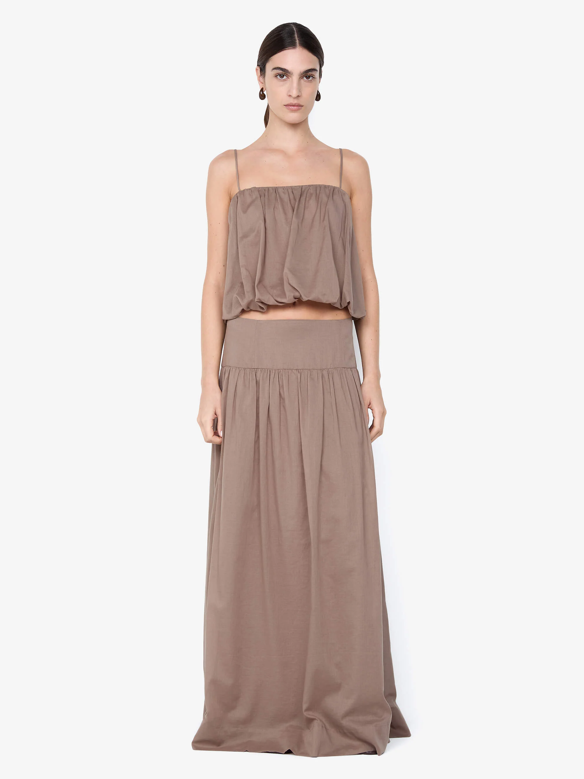 MARLOWE MAXI SKIRT - TAUPE