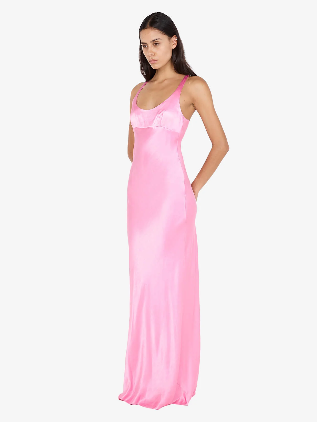 MAXINA CROSSOVER DRESS - CANDY PINK - Image 2