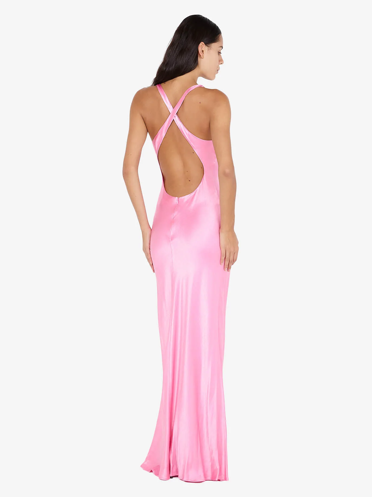 MAXINA CROSSOVER DRESS - CANDY PINK - Image 3