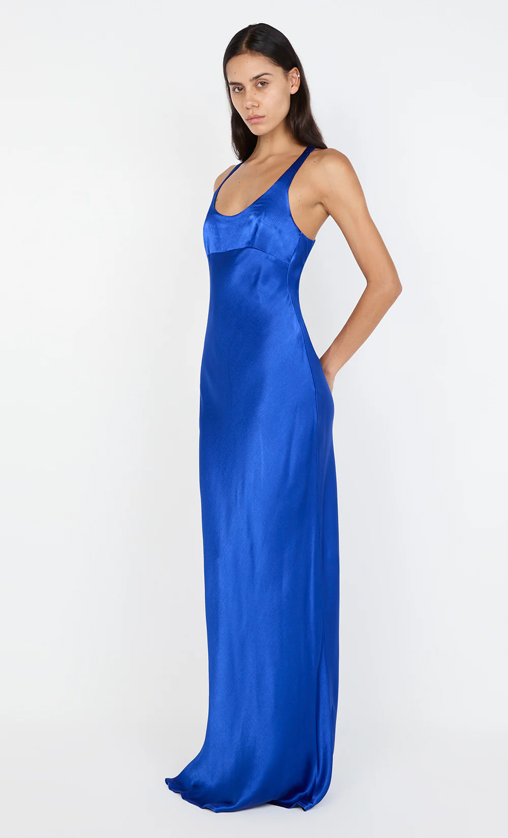MAXINA CROSSOVER DRESS - MEDITERRANEAN BLUE - Image 4