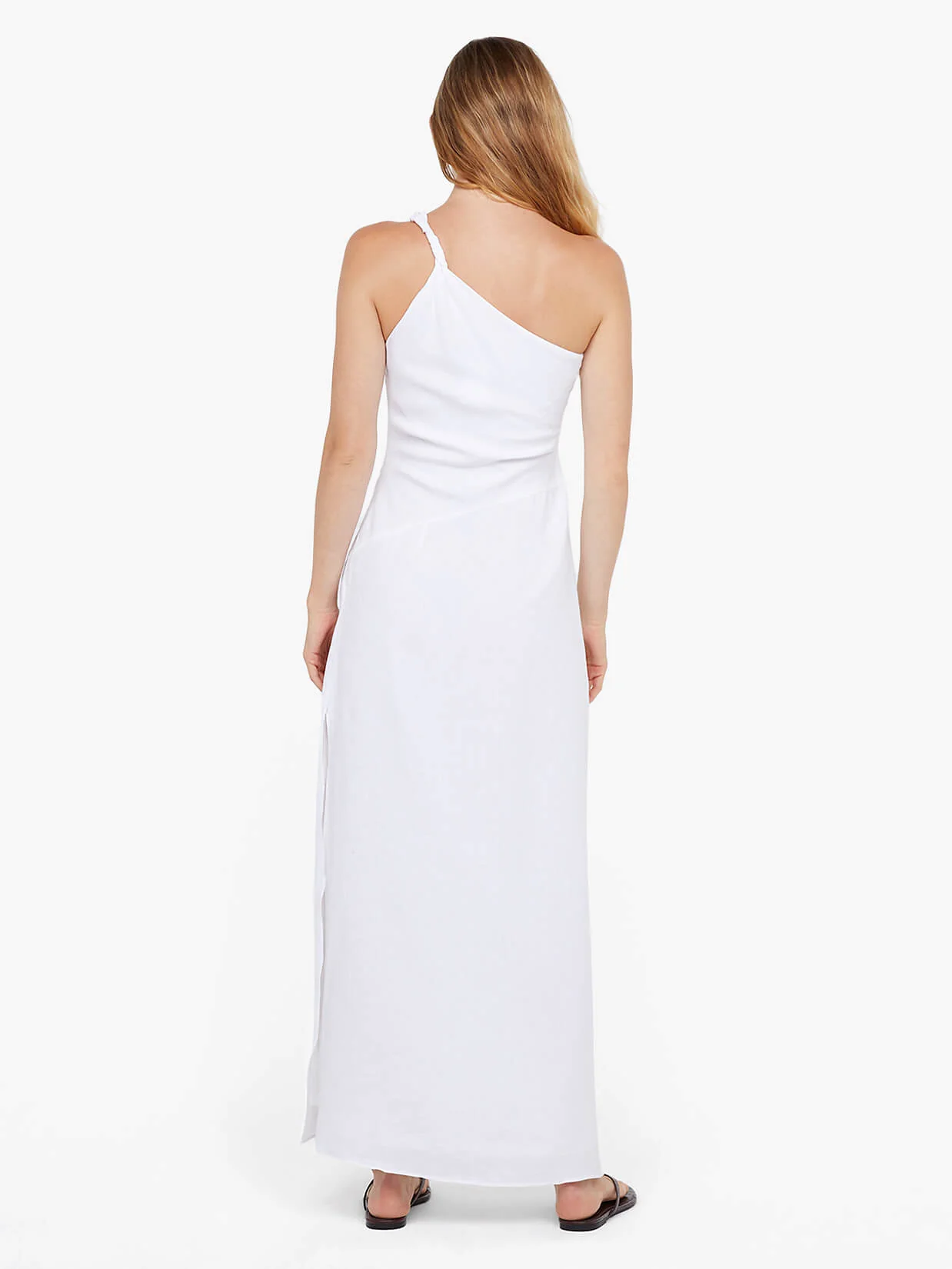 MELANIE ASYM MAXI DRESS - WHITE - Image 3