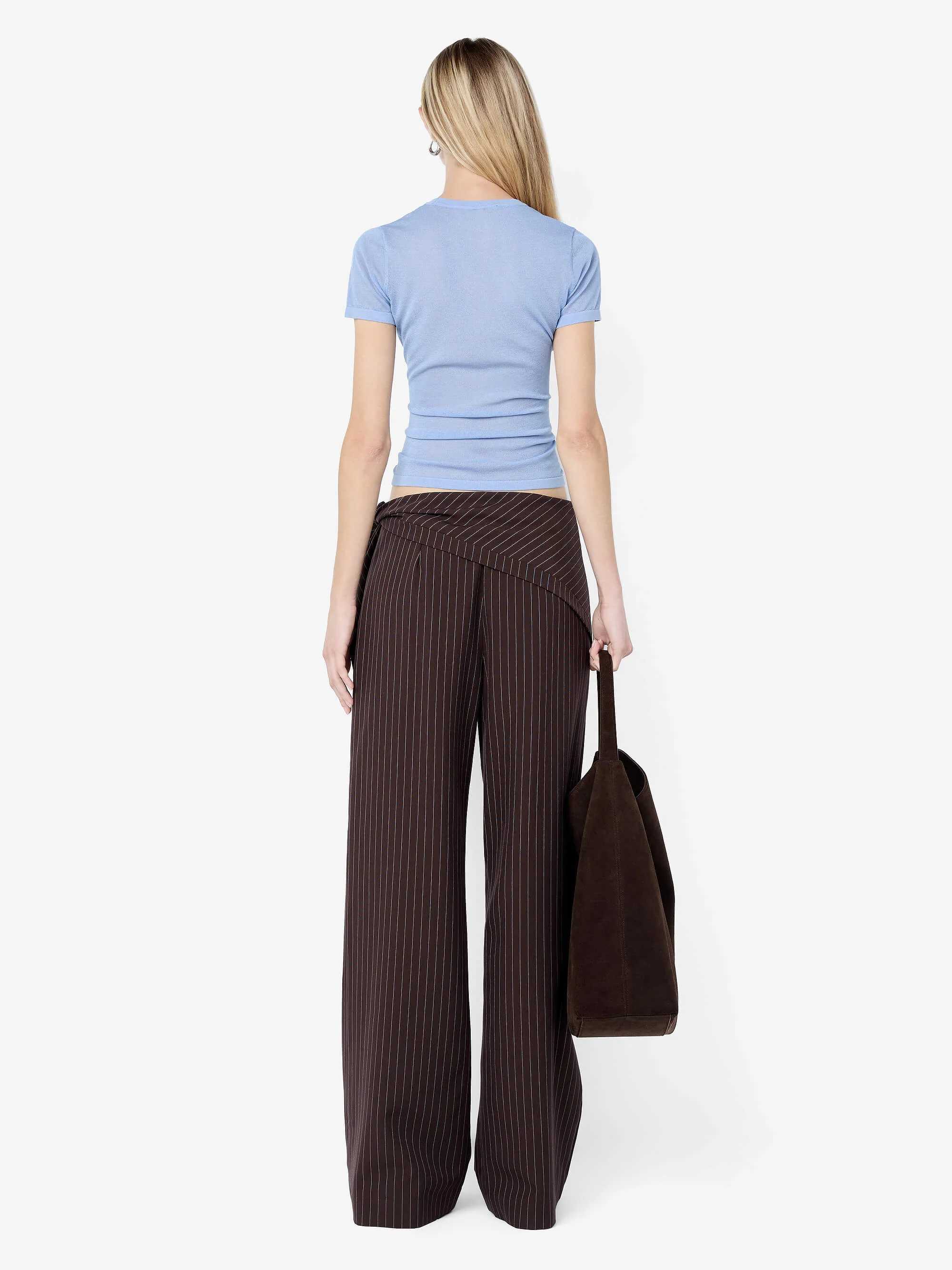 MELROSE BABY TEE - CHAMBRAY BLUE - Image 4