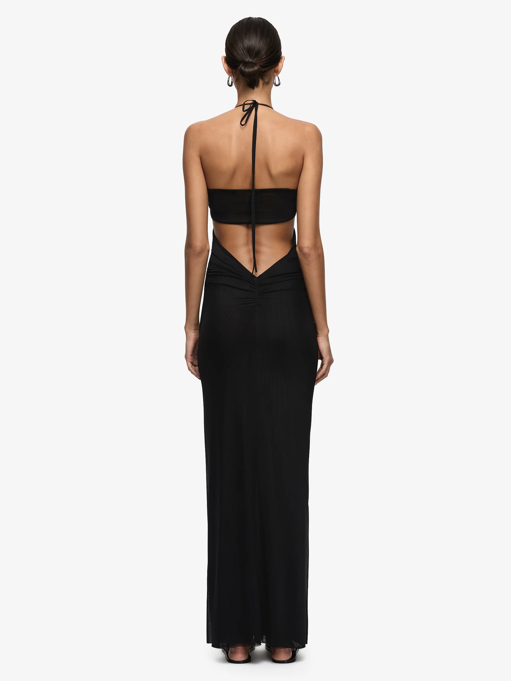 DELILA SPIRAL MAXI DRESS - BLACK - Image 5