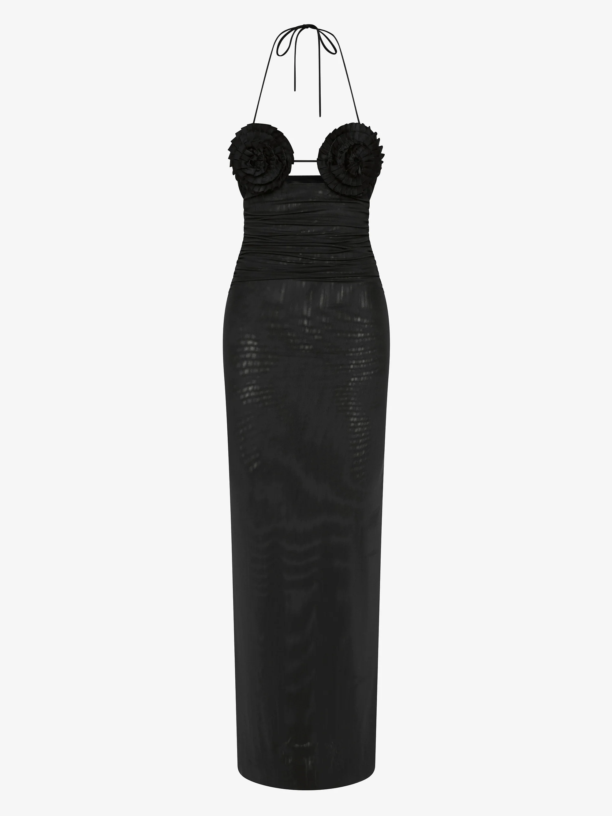 DELILA SPIRAL MAXI DRESS - BLACK - Image 6
