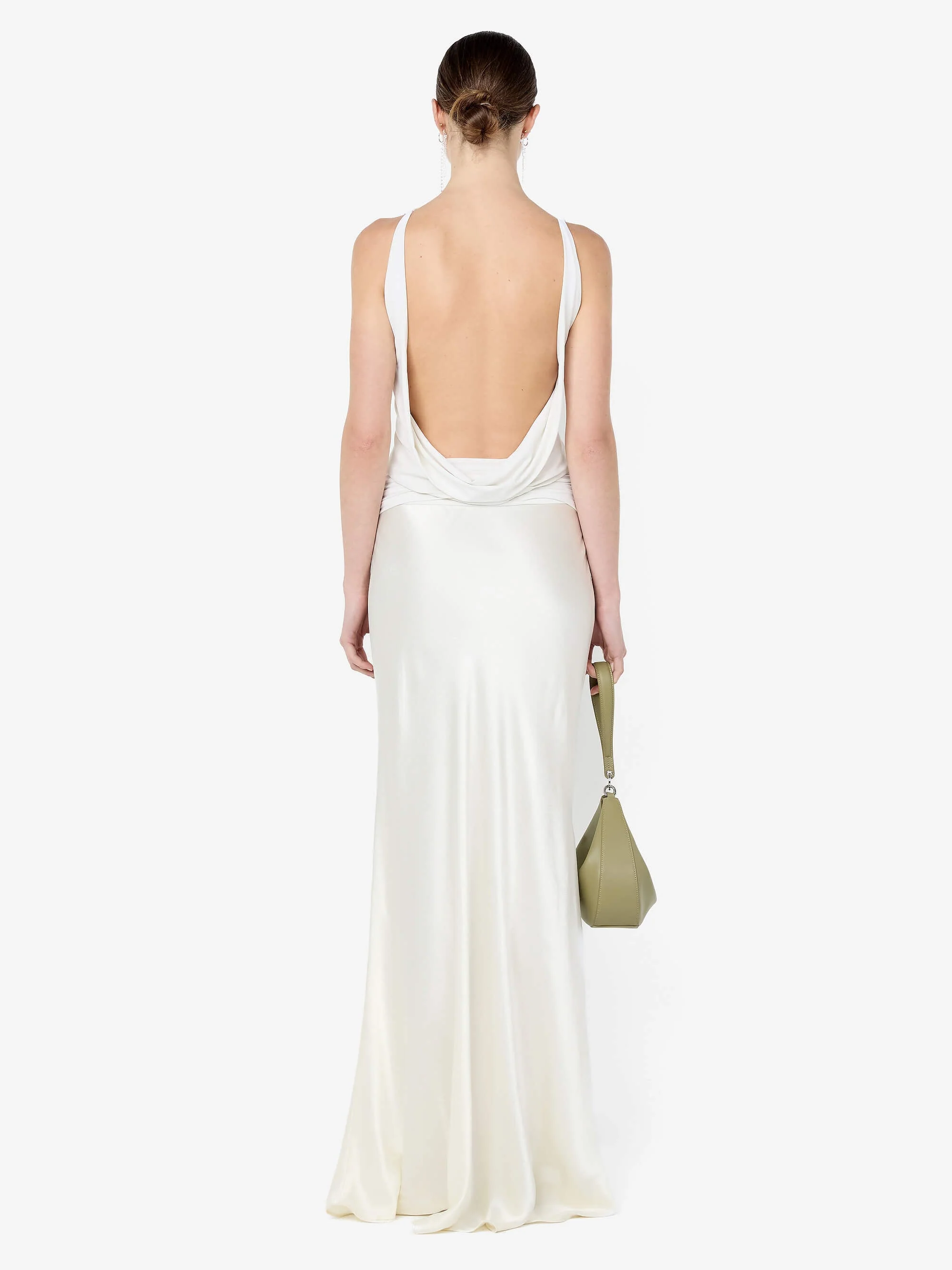 MIRABELLE COWL NECK MAXI DRESS - SNOW - Image 4