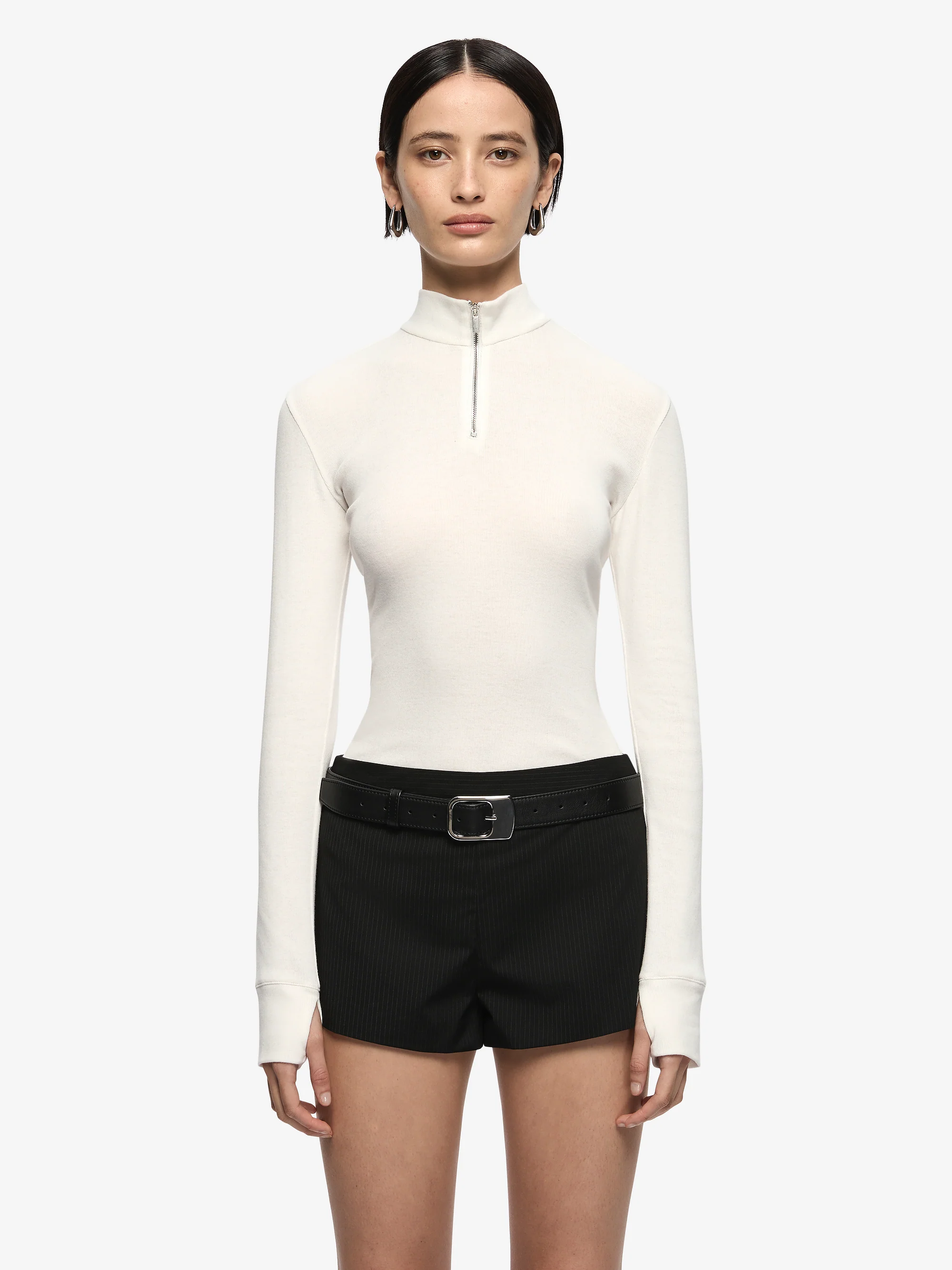 MONETA LONG SLEEVE TOP - IVORY