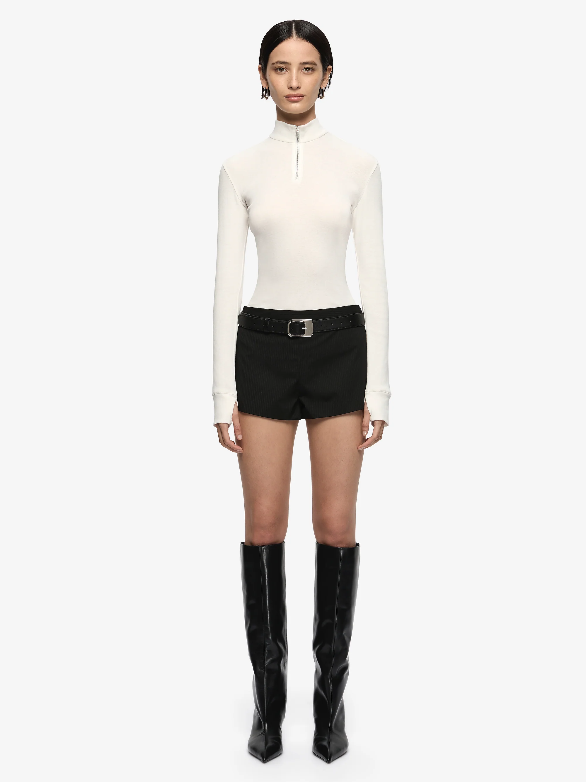MONETA LONG SLEEVE TOP - IVORY - Image 2