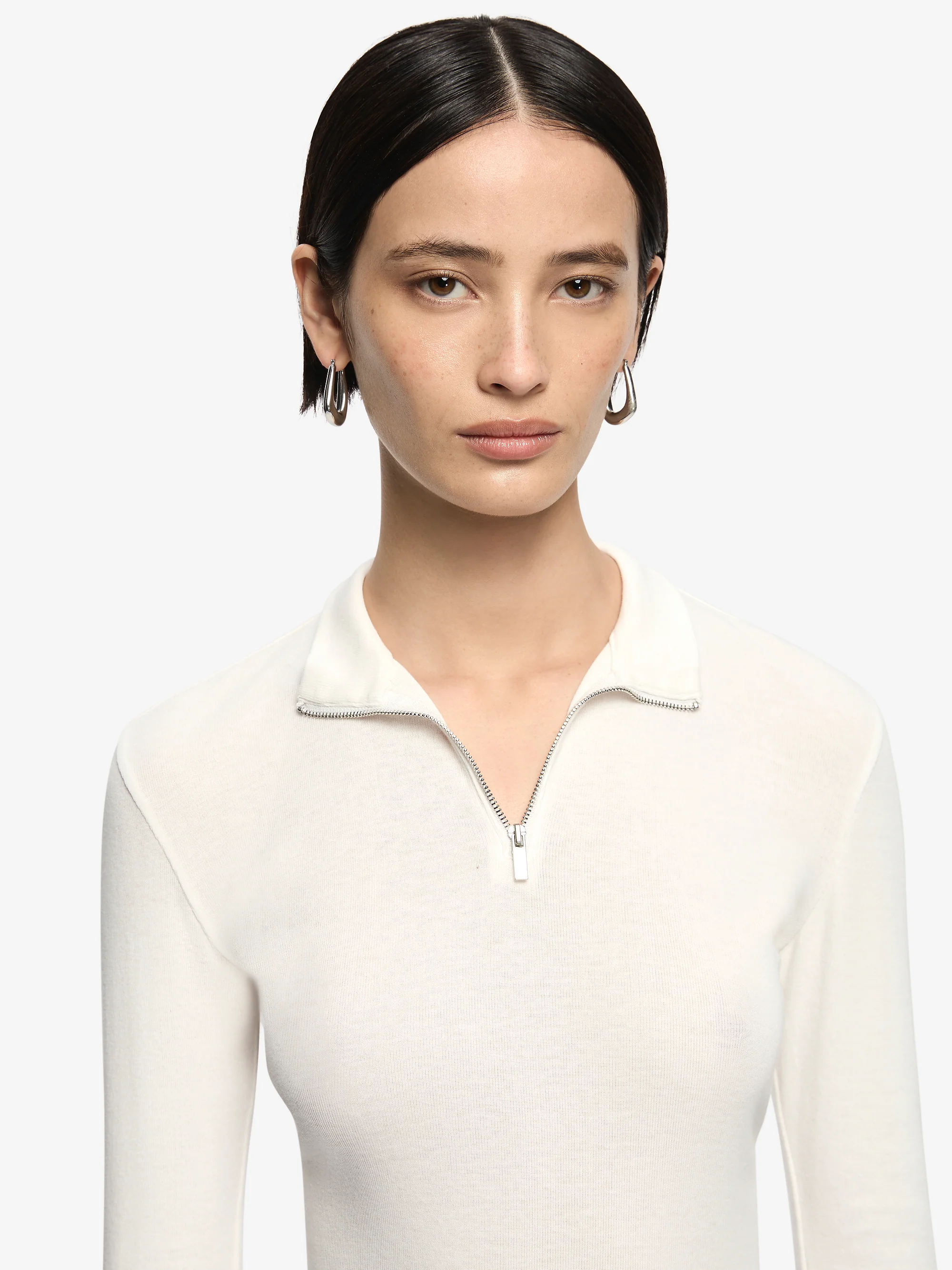 MONETA LONG SLEEVE TOP - IVORY - Image 3
