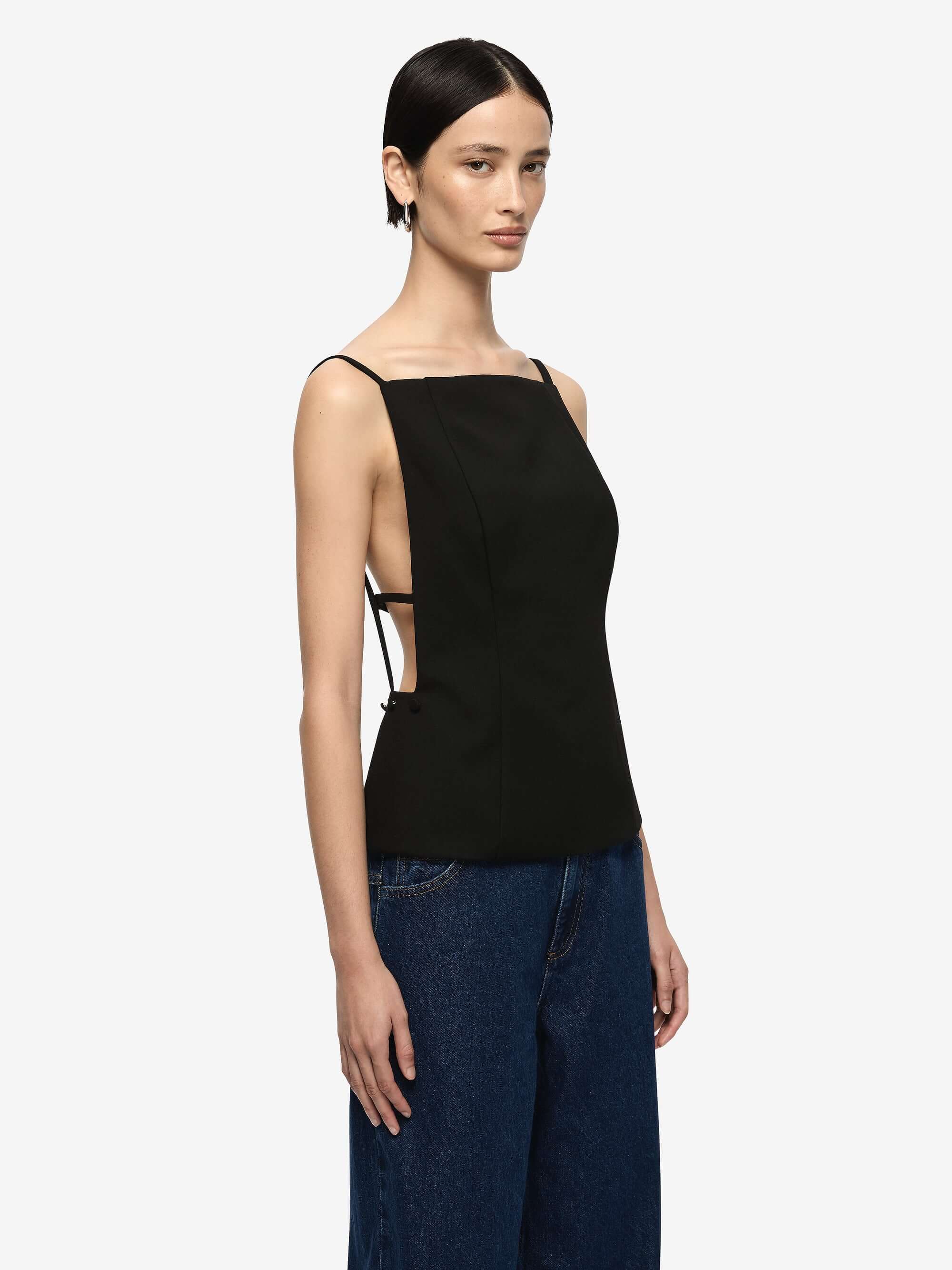 MOR BACKLESS TOP - BLACK - Image 4
