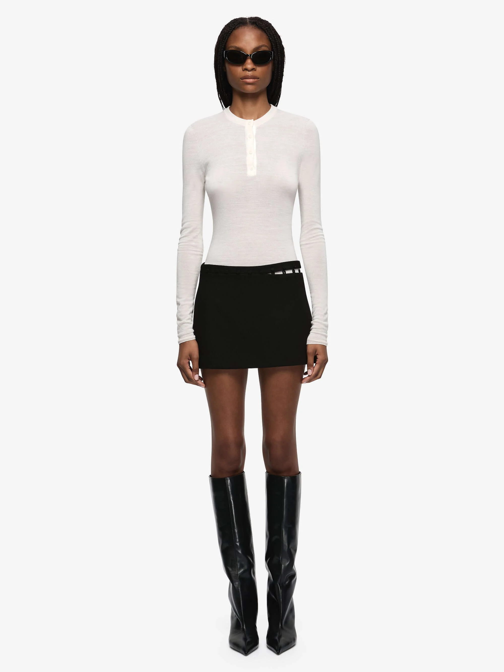 MOR MINI SKIRT - BLACK