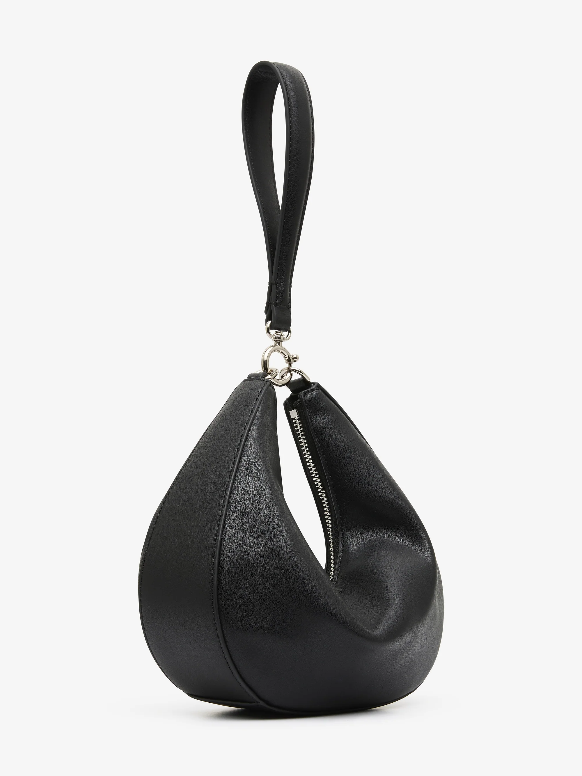 MYRA PETIT SAC BAG - BLACK LEATHER/SILVER - Image 4