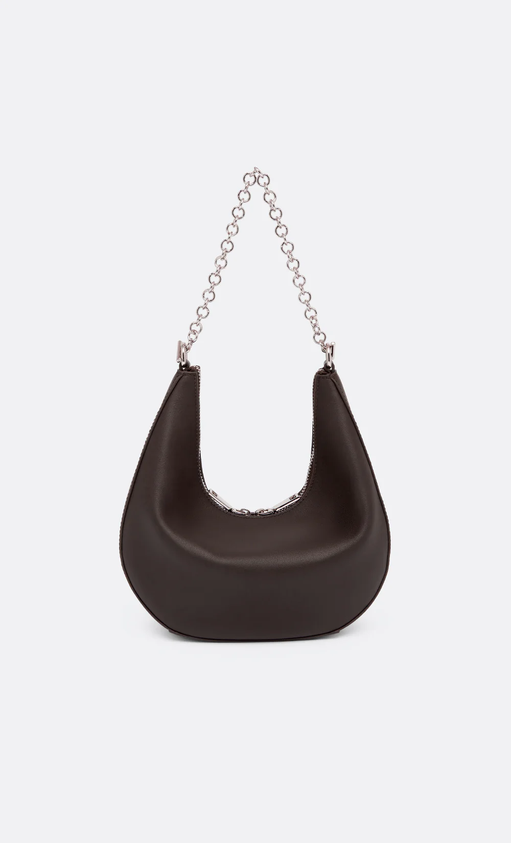 MYRA PETIT SAC BAG - CHOC LEATHER/SILVER - Image 3
