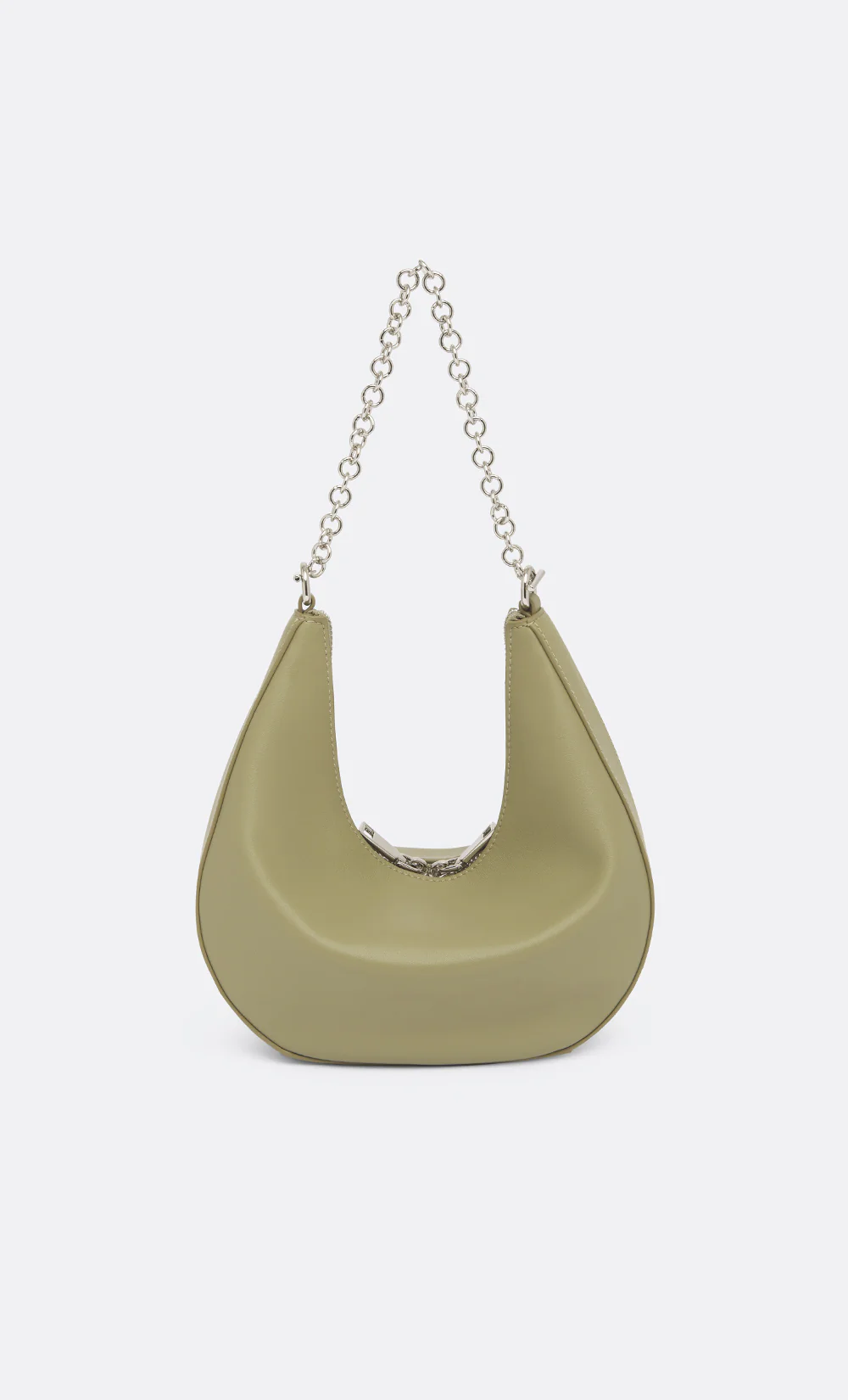 MYRA PETIT SAC BAG - PISTACHIO LEATHER/SILVER - Image 2