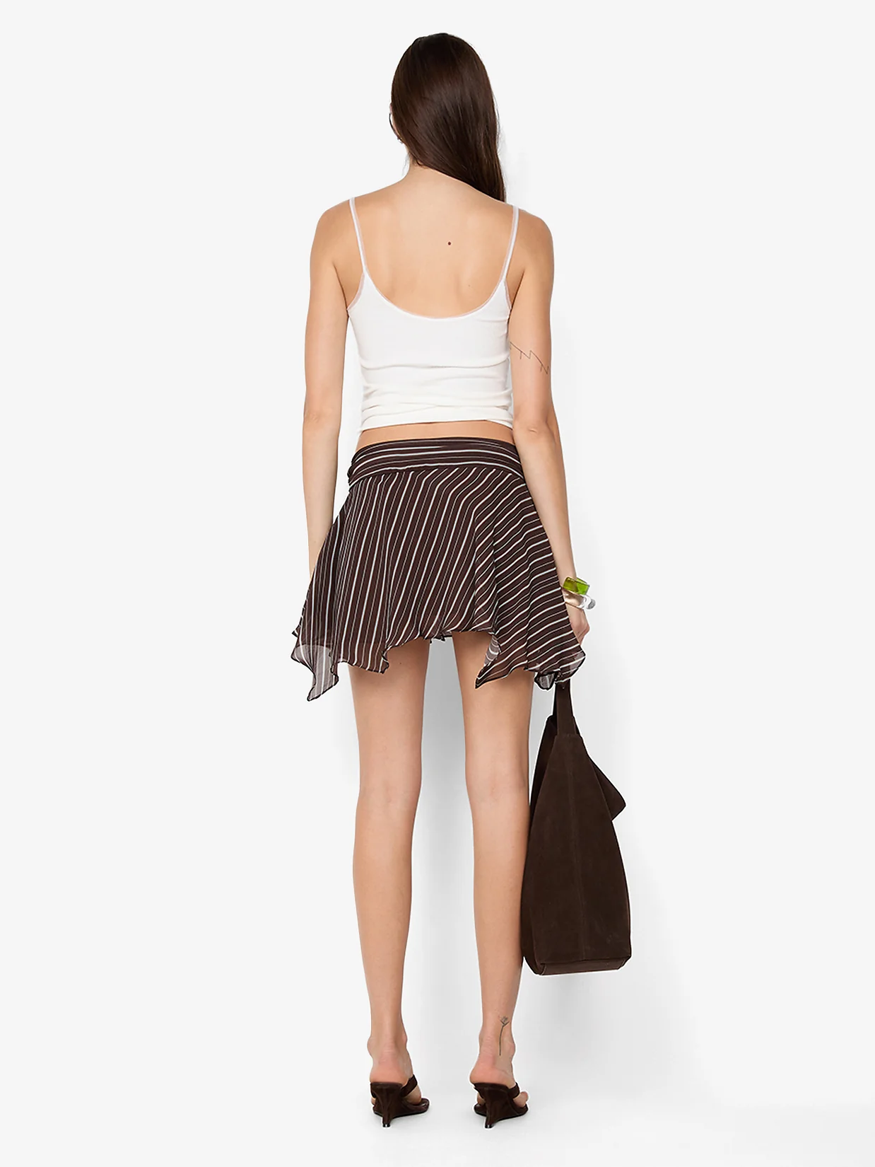 NORMA MINI SKIRT - CHOC SLICE STRIPE - Image 3