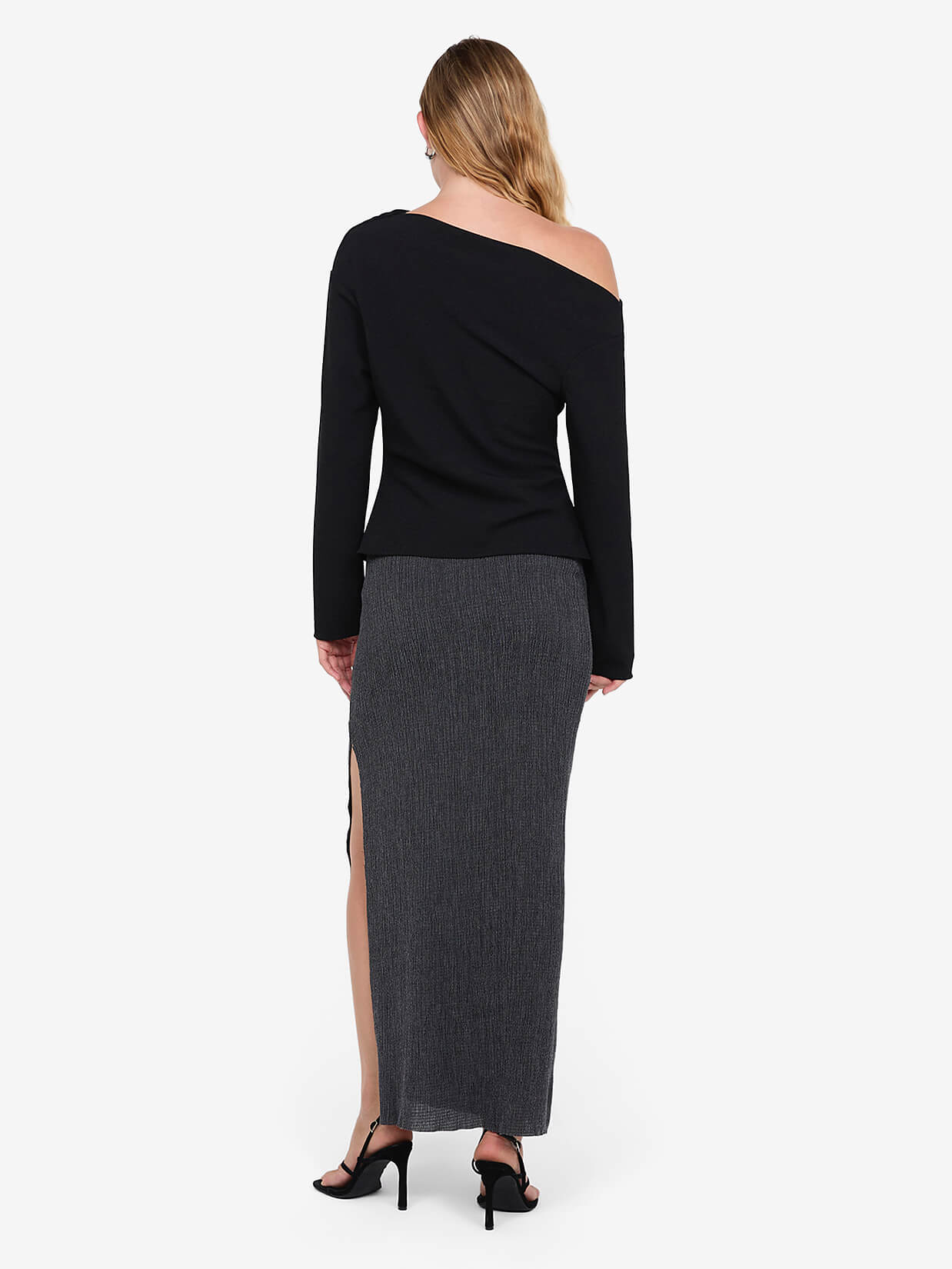OTTIE ASYM TOP - BLACK - Image 2