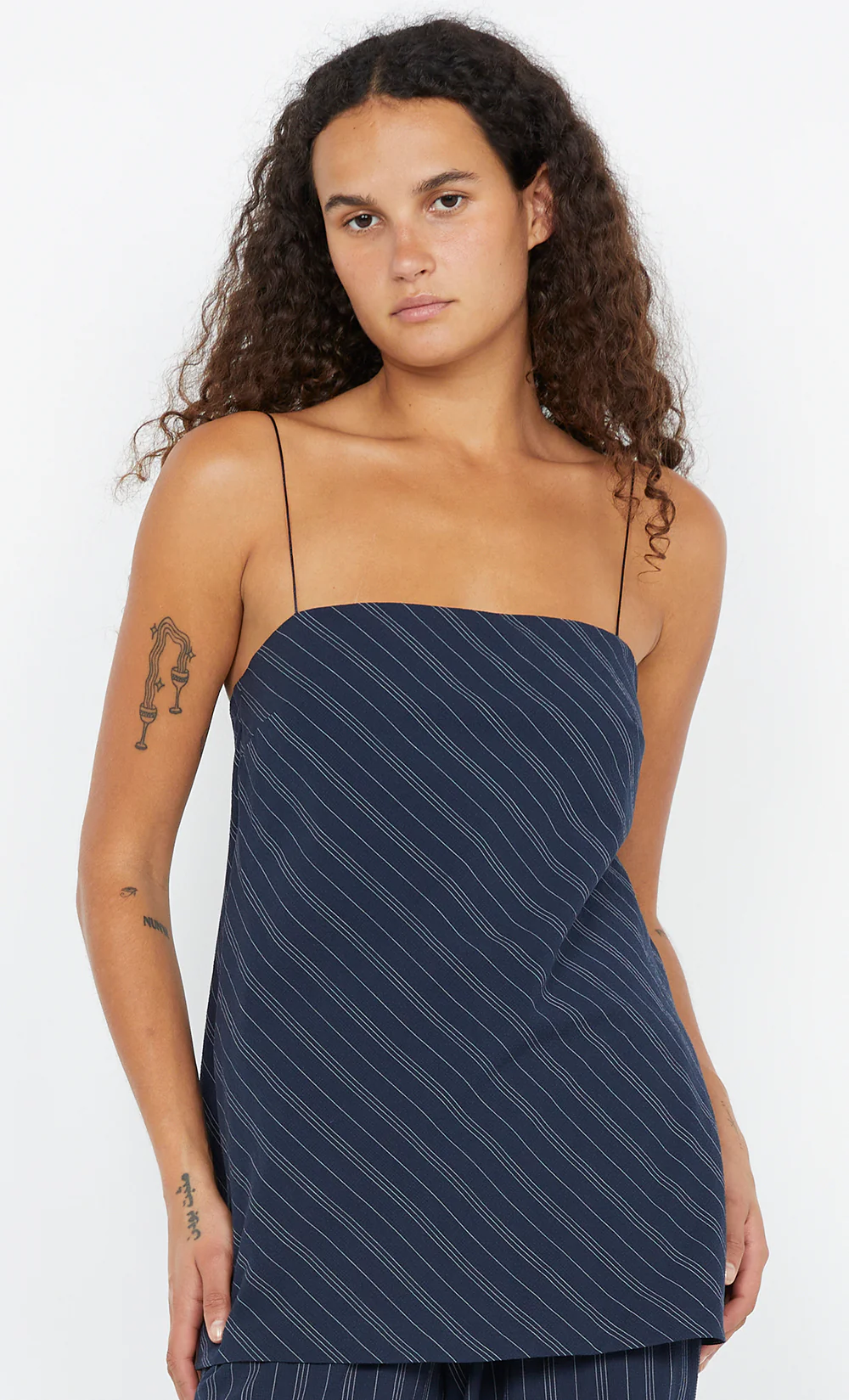PEYSON TOP - INK/IVORY STRIPE - Image 3