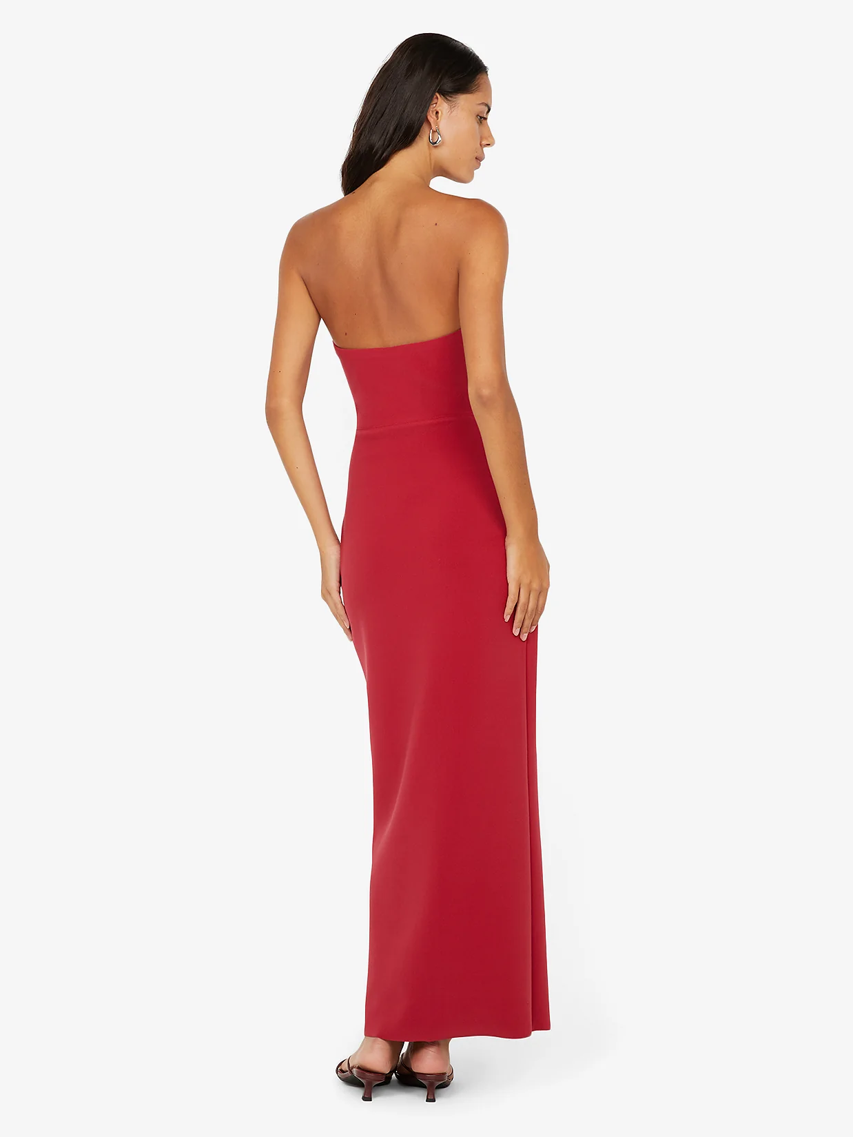 RAFI STRAPLESS DRESS - CHERRY - Image 4