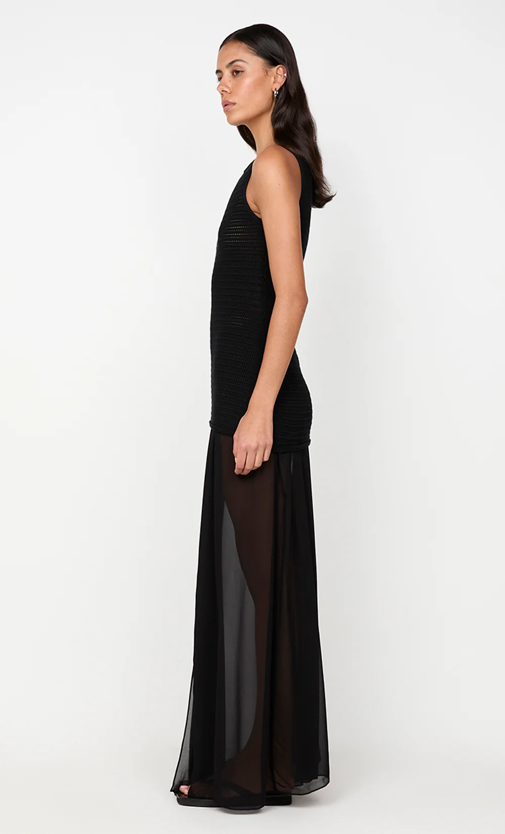 RAVYN BOAT NECK TOP - BLACK - Image 4
