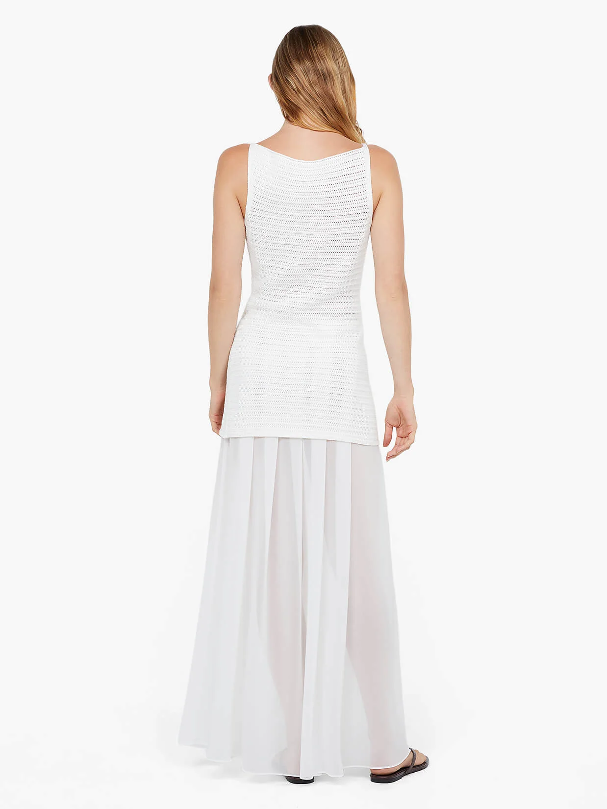RAVYN BOAT NECK TOP - WHITE - Image 3