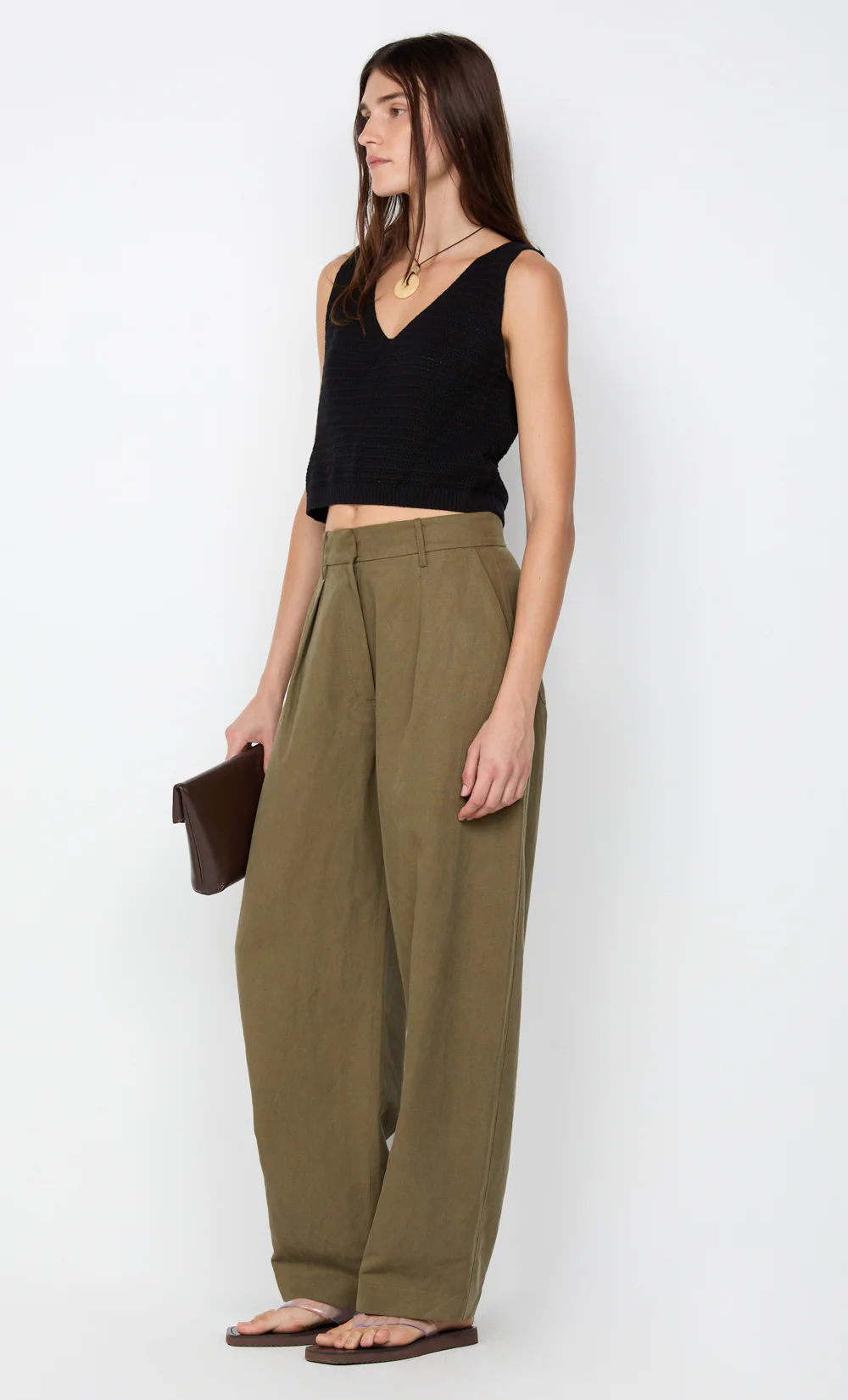 RAVYN V NECK VEST - BLACK - Image 2