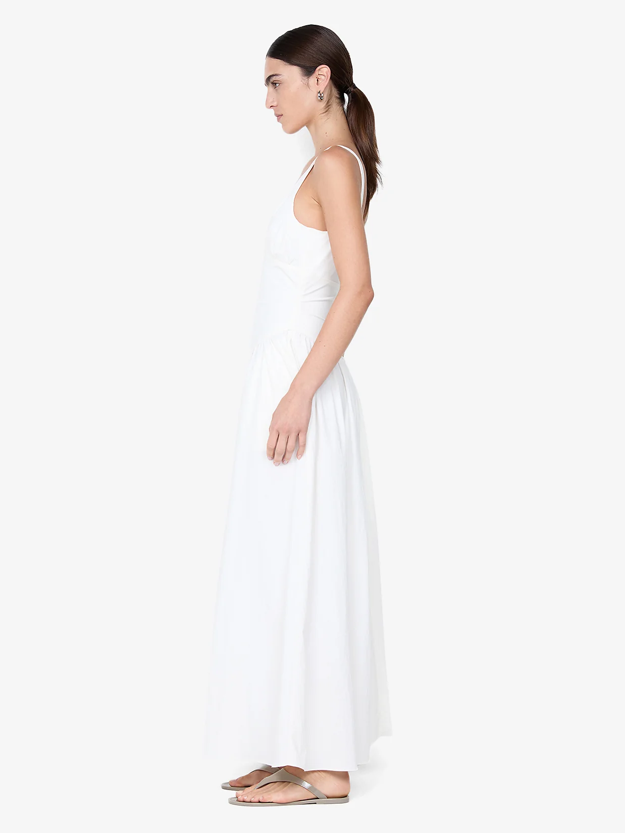 REID ASYM MAXI DRESS - IVORY - Image 2