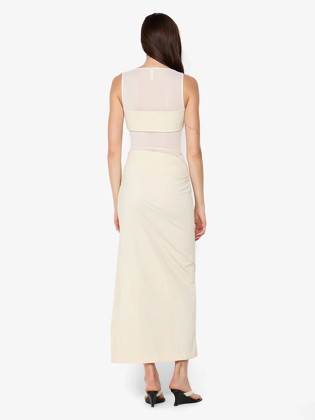 REID ASYM SKIRT - VANILLA - Image 4