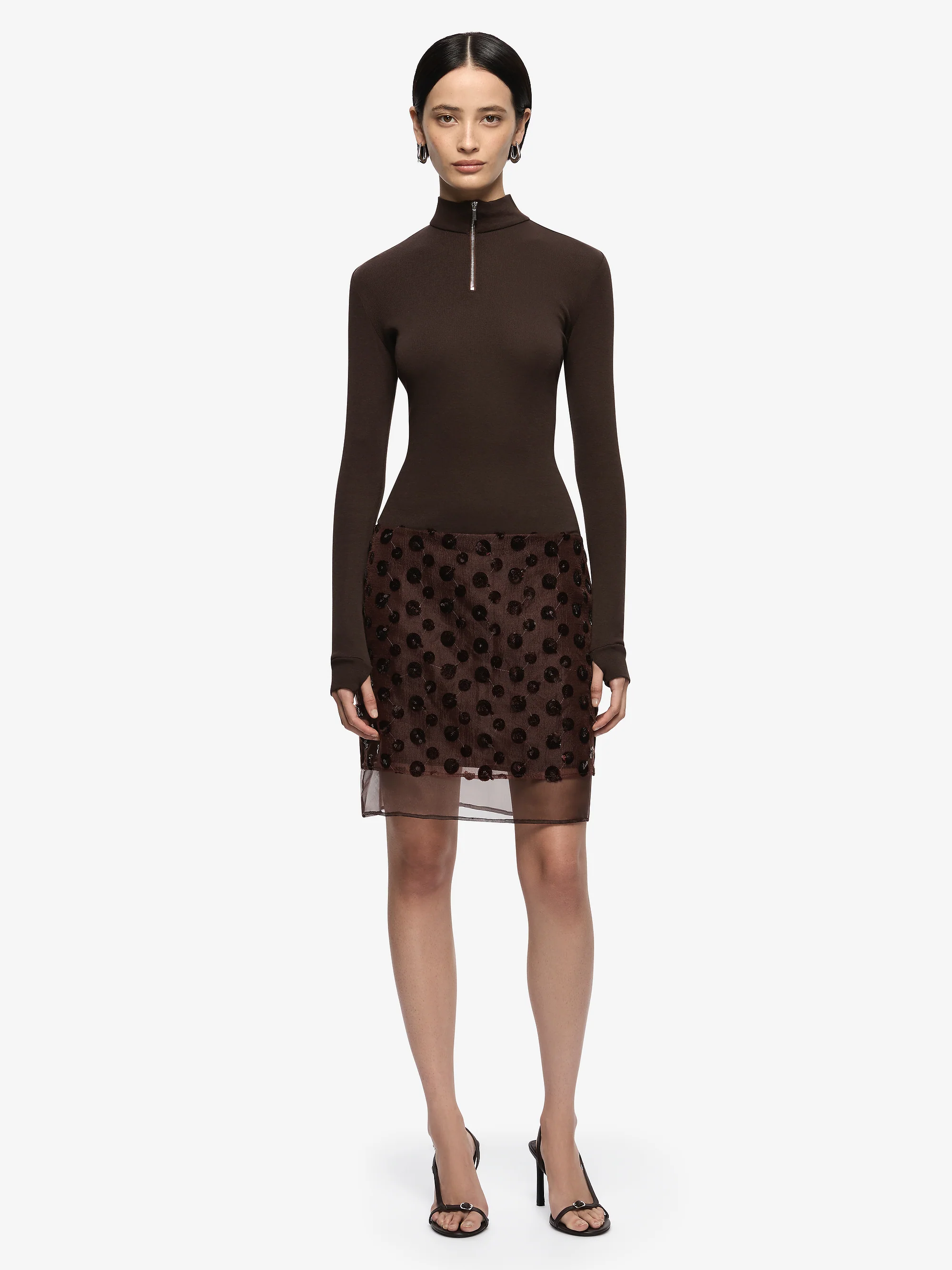 RHI MIDI SKIRT - PLUM - Image 3
