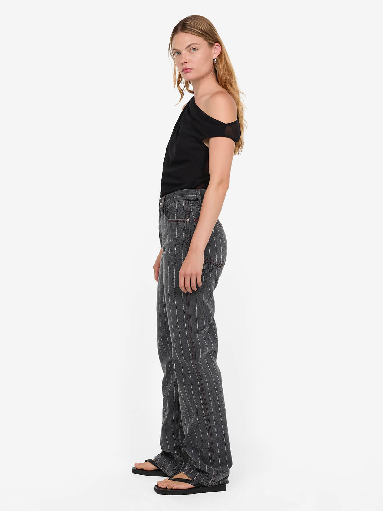RHONE DRAPE TOP - BLACK - Image 2