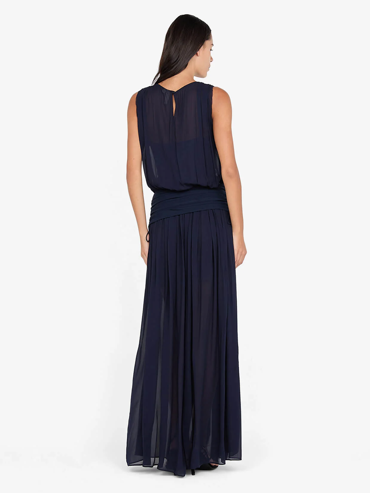 RHONE DROP WAIST DRESS - INK - Image 4