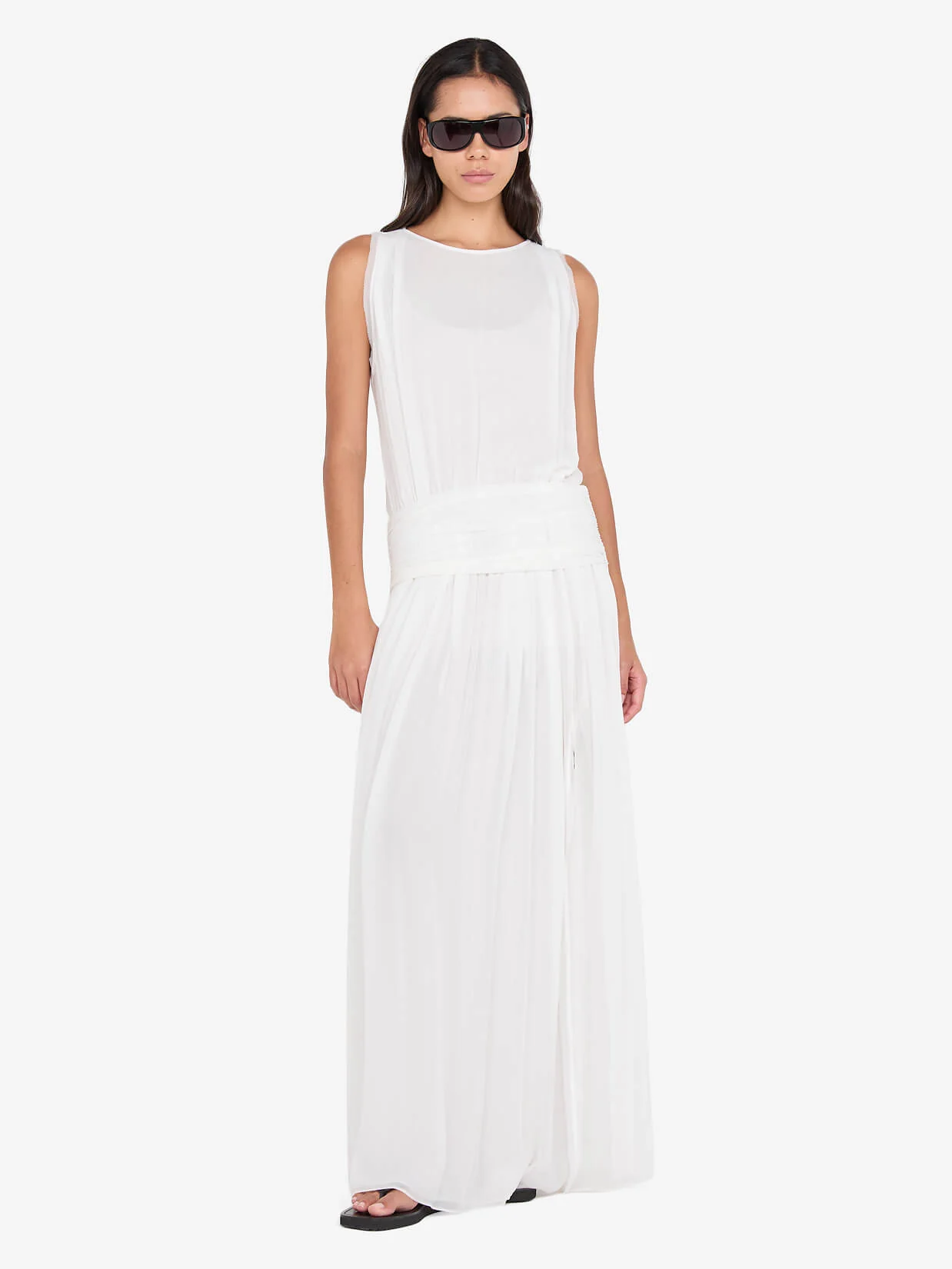 RHONE DROP WAIST DRESS - IVORY