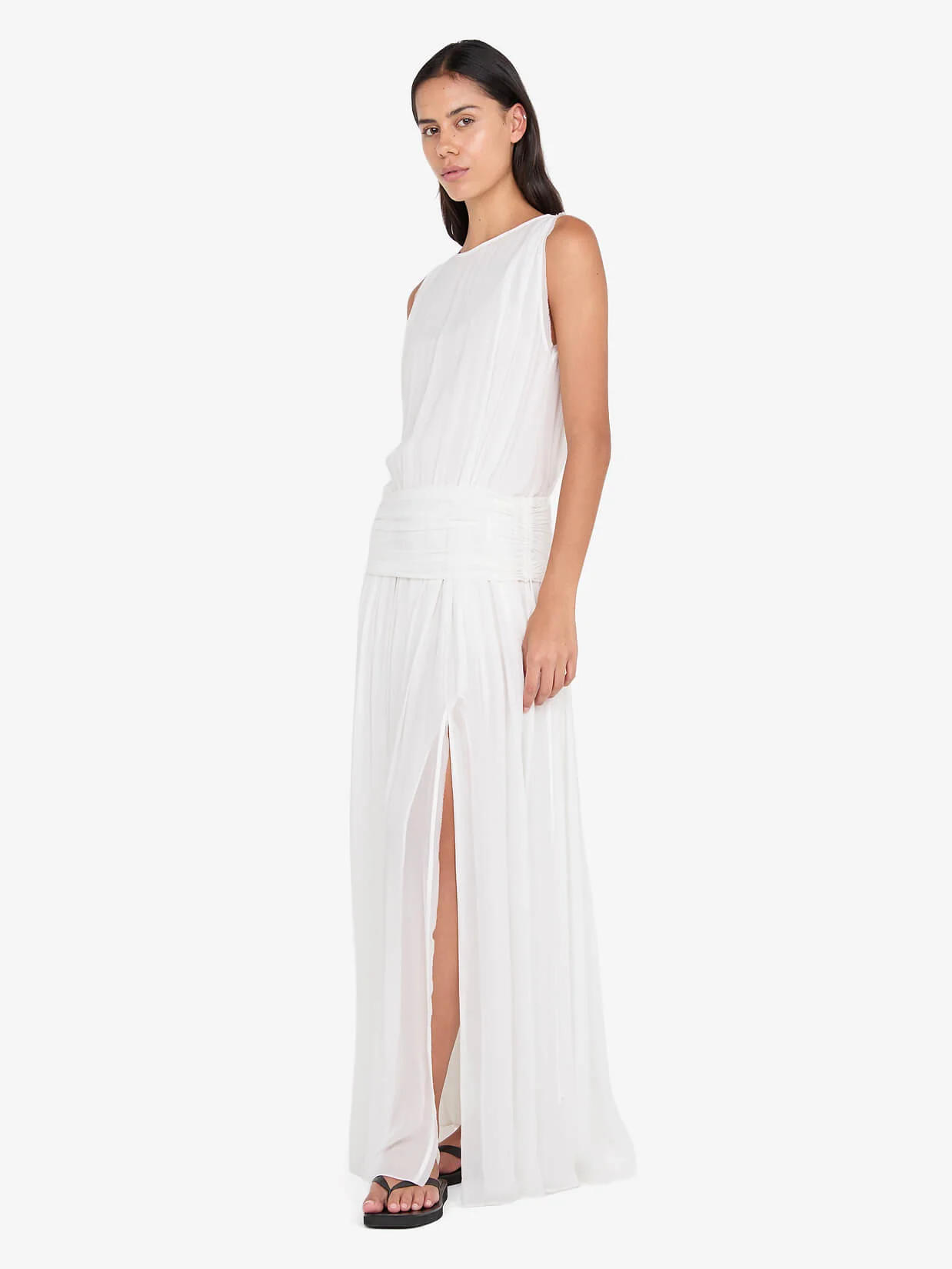 RHONE DROP WAIST DRESS - IVORY - Image 2