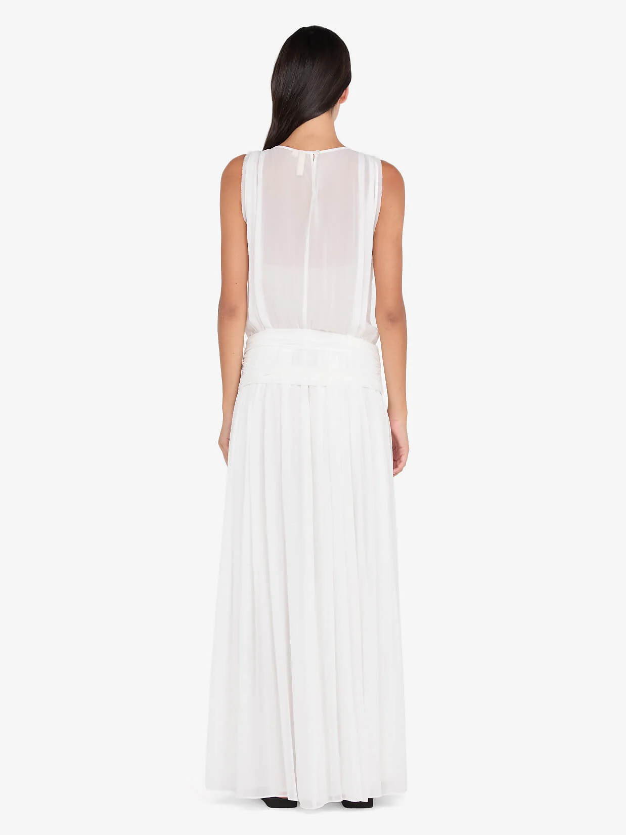 RHONE DROP WAIST DRESS - IVORY - Image 3