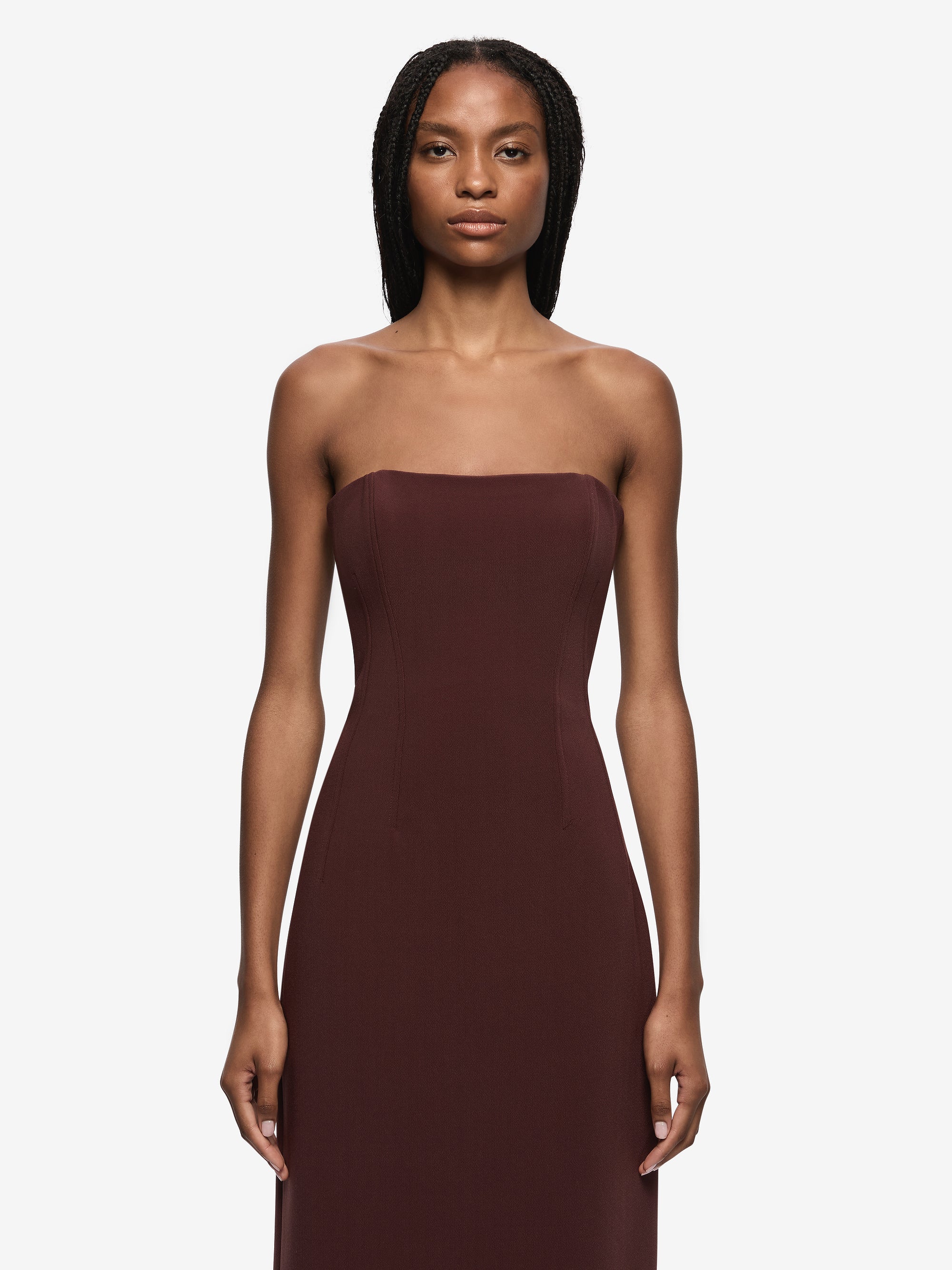 ROMEE STRAPLESS MAXI DRESS - RAISIN - Image 2