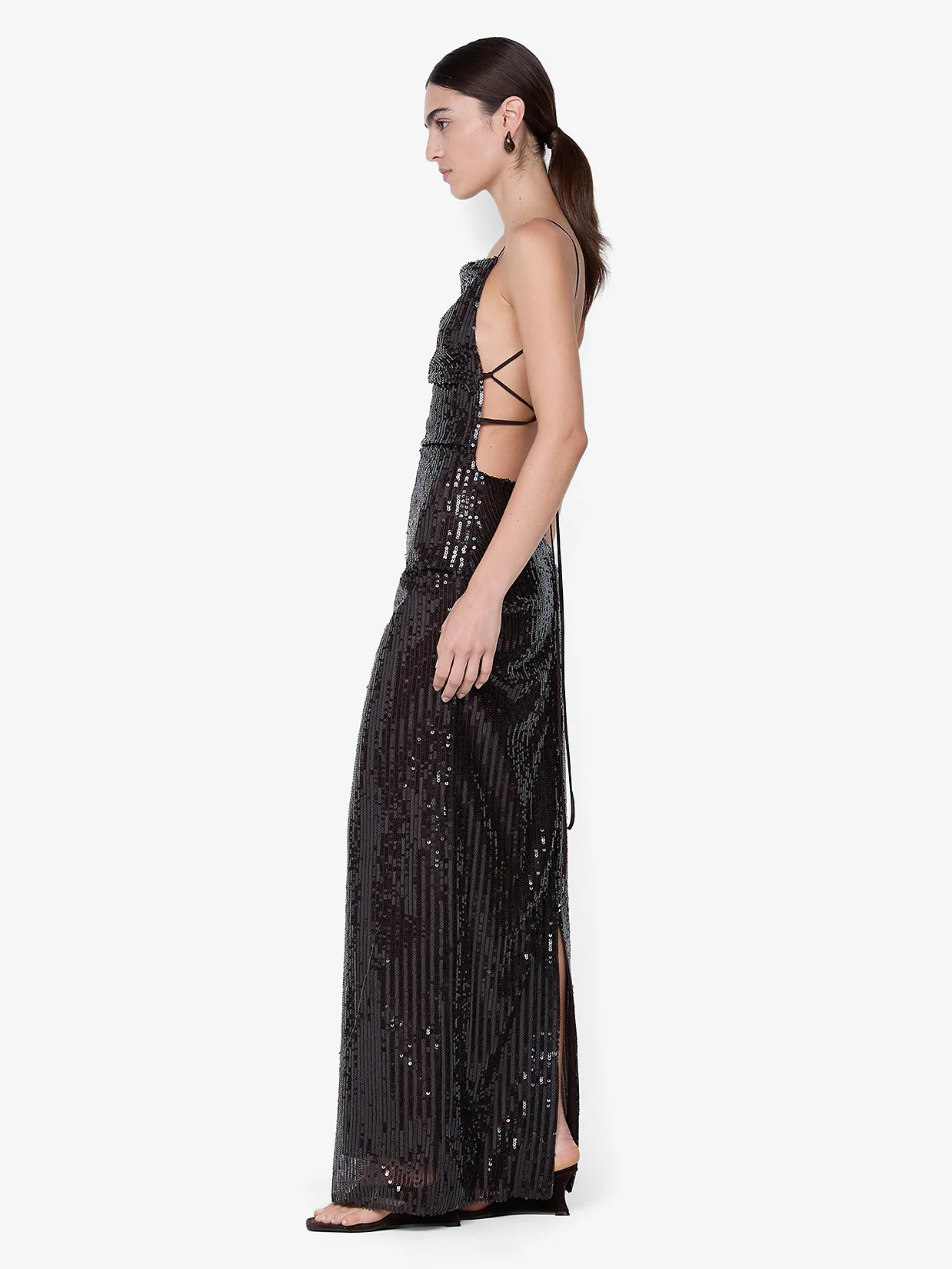 ROMILLY MAXI DRESS - DARK CHOCOLATE - Image 2