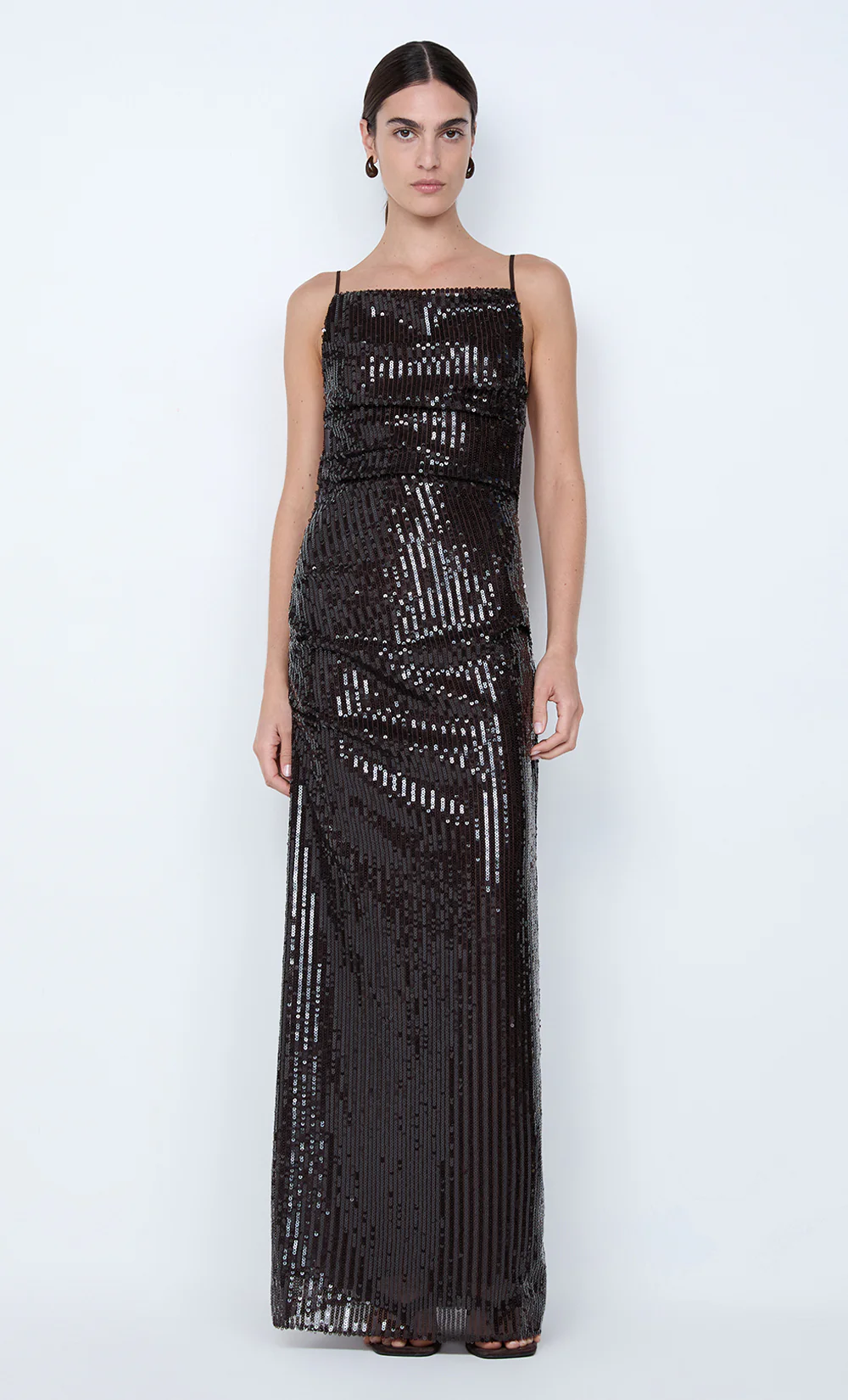 ROMILLY MAXI DRESS - DARK CHOCOLATE - Image 3