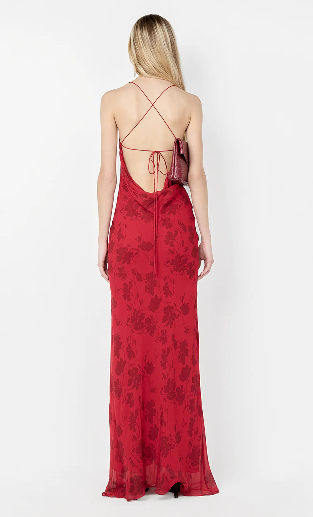 RUBY SLIP MAXI DRESS - CHERRY FLORAL - Image 5