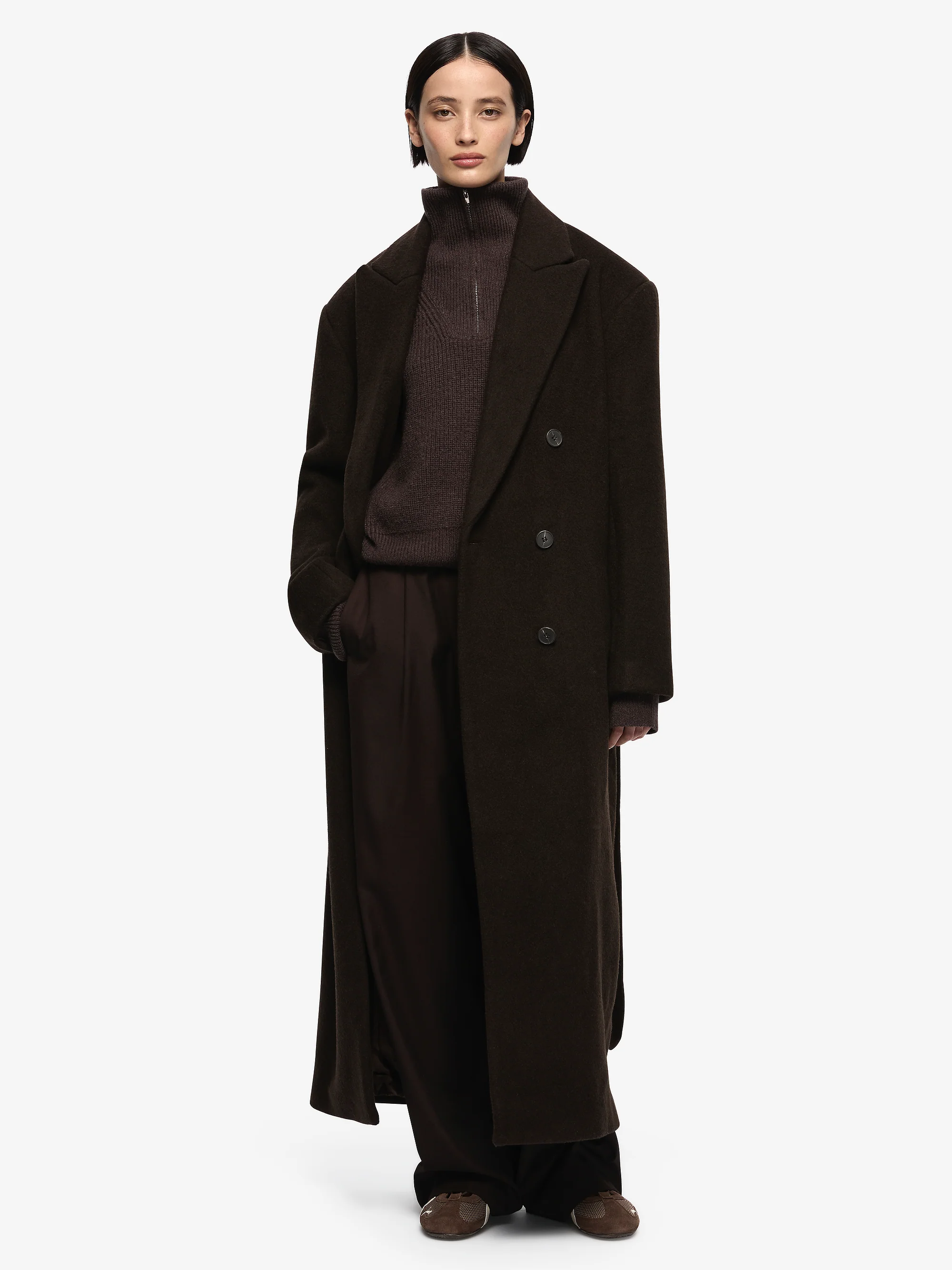 RUTHE COAT - DARK CHOCOLATE - Image 6