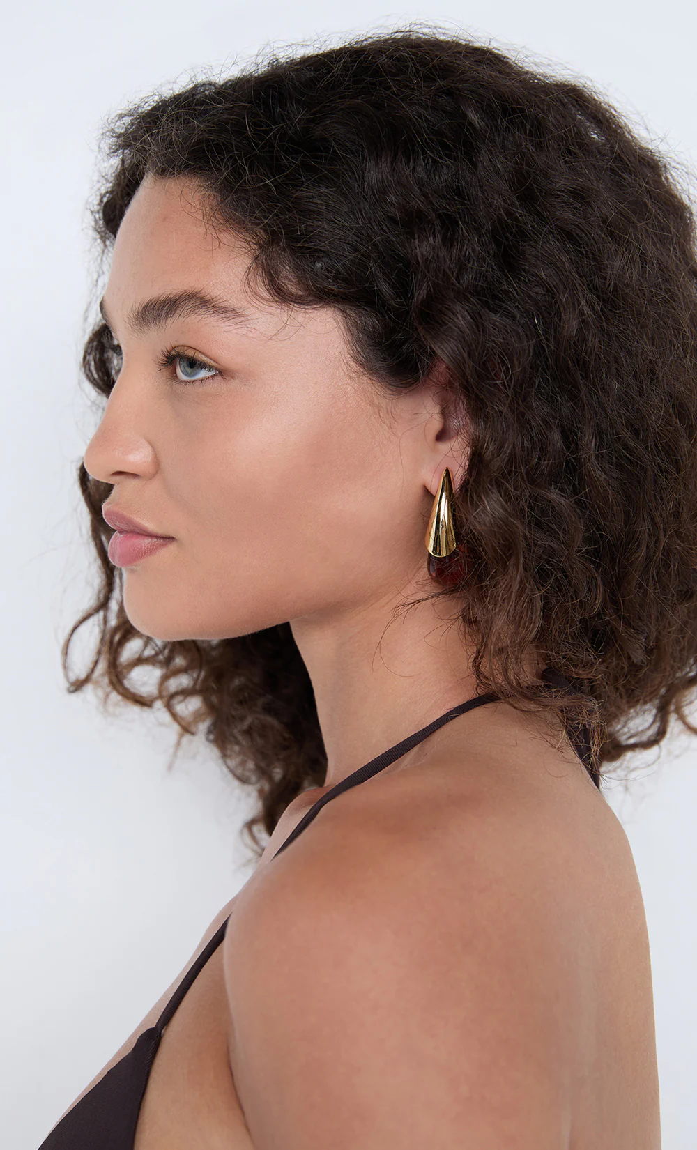 SABLE EARRING - AMBER/GOLD - Image 3