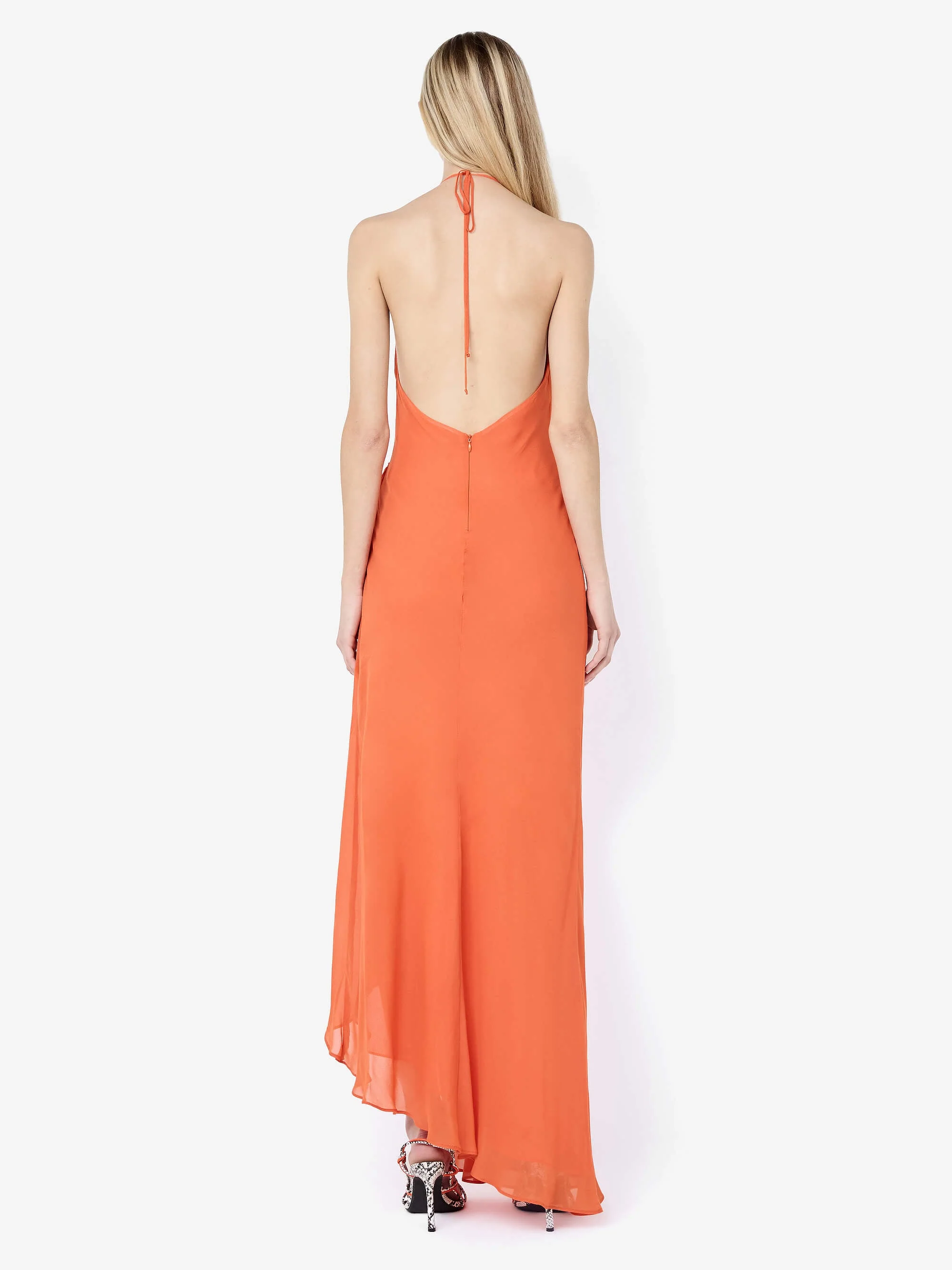 SABRINA DRAPE MAXI DRESS - PERSIMMON - Image 2