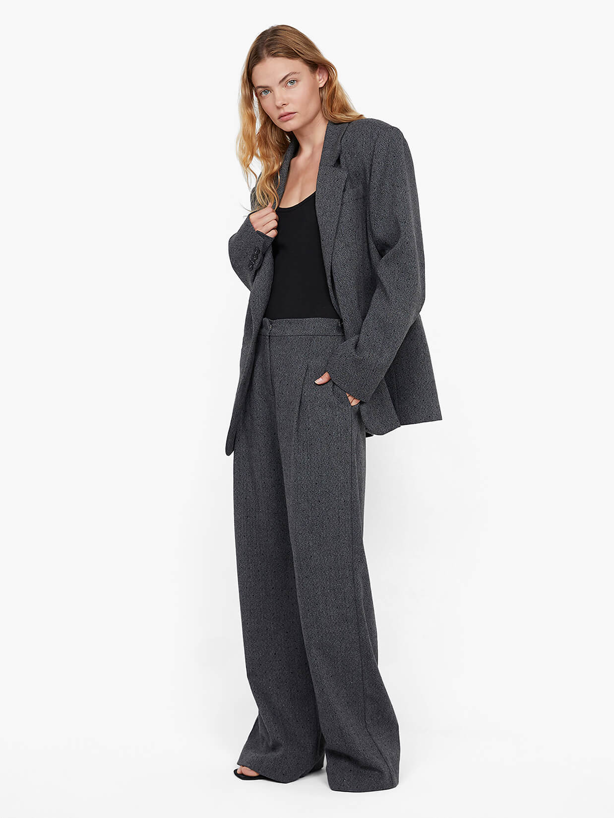 SHAE BLAZER - CHARCOAL - Image 2