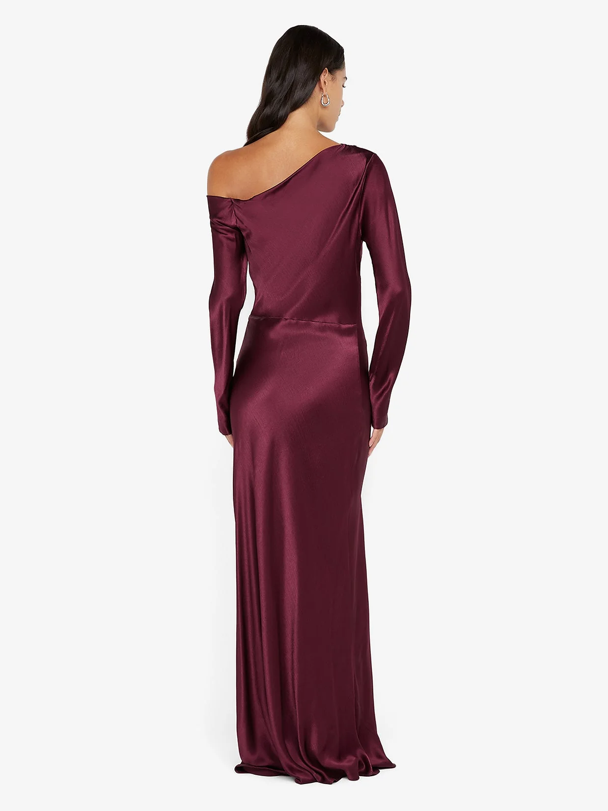 SIENA ASYM MAXI DRESS - PLUM - Image 3