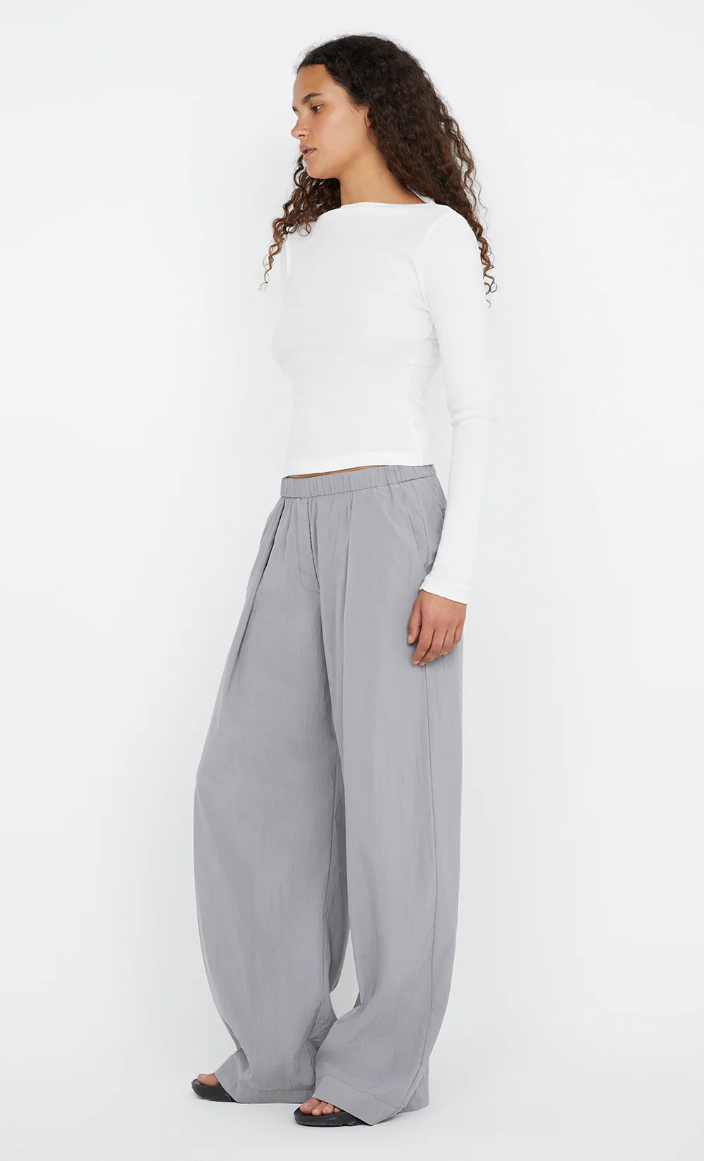 SIERA LONG SLEEVE TOP - IVORY - Image 4
